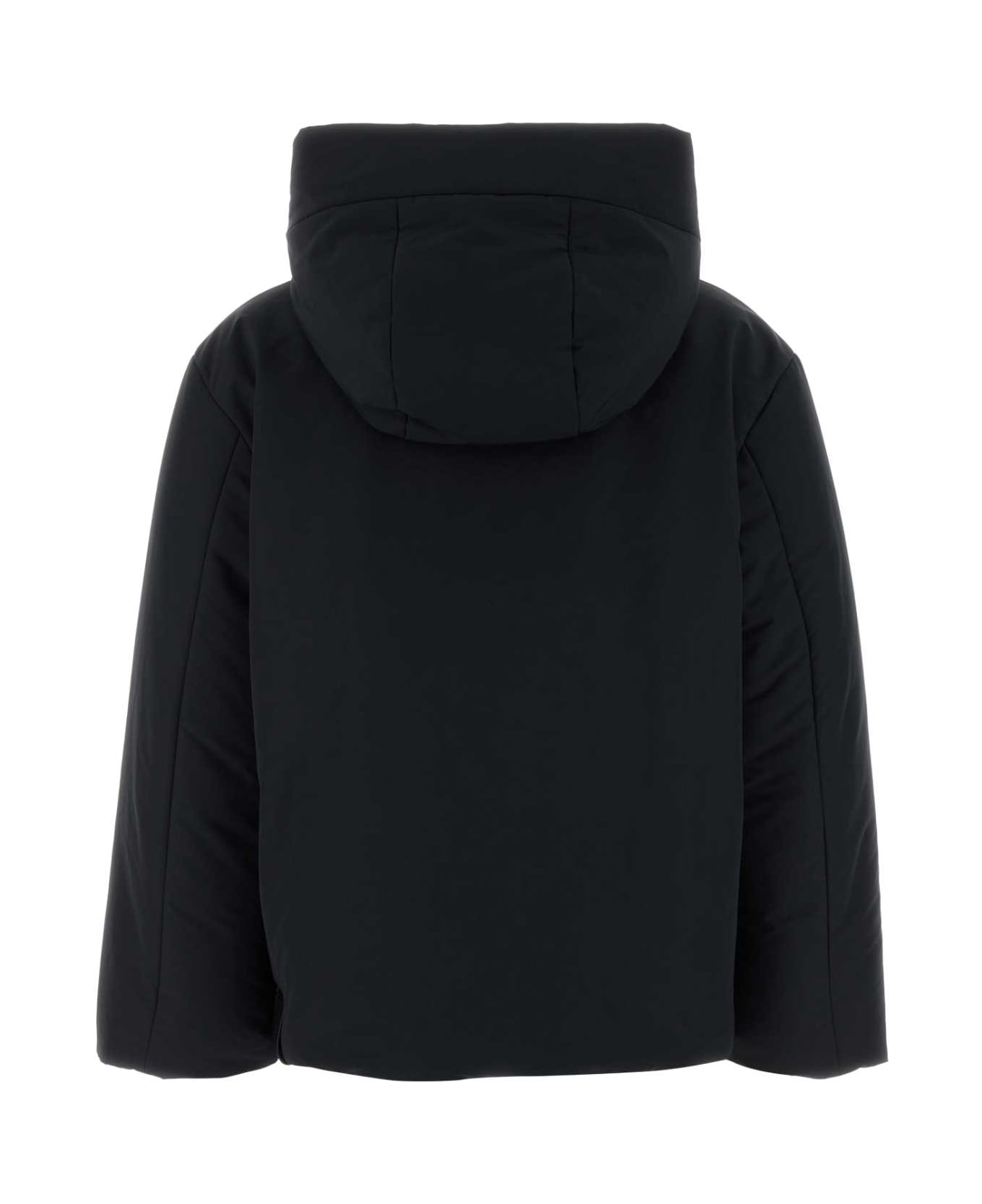 Jil Sander Black Polyester Down Jacket - BLACK