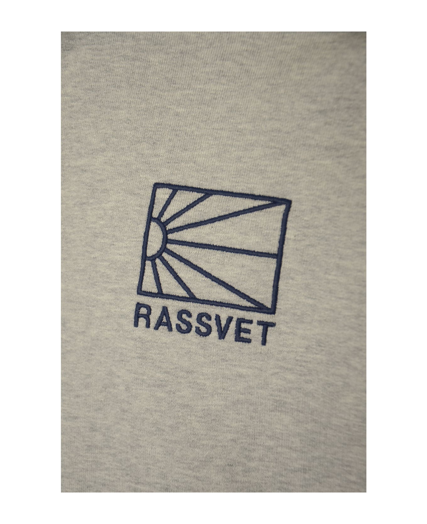 Rassvet Chest Logo Zipped Hoodie - Melange