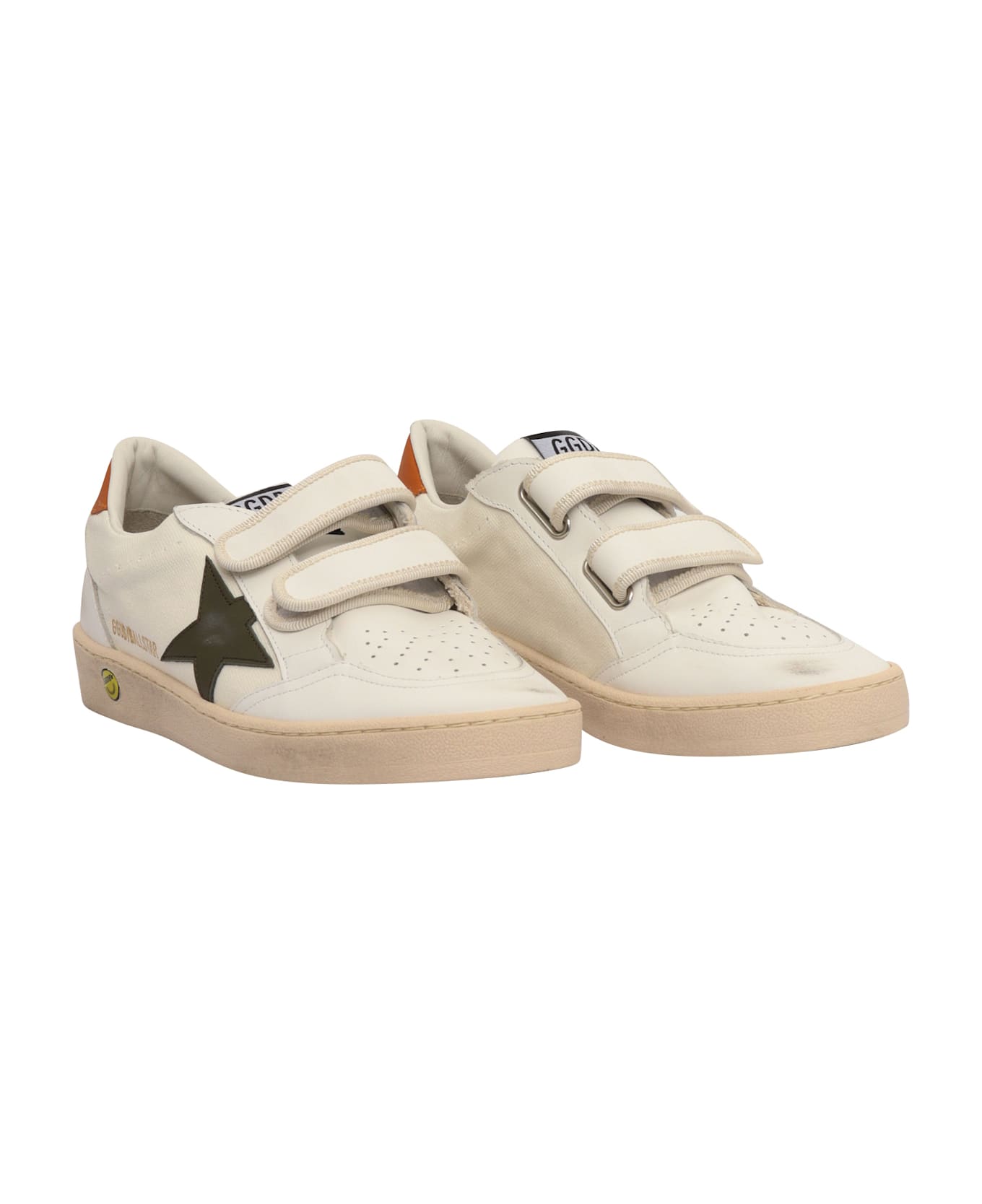 Golden Goose Ball Star Strap Sneakers - WHITE