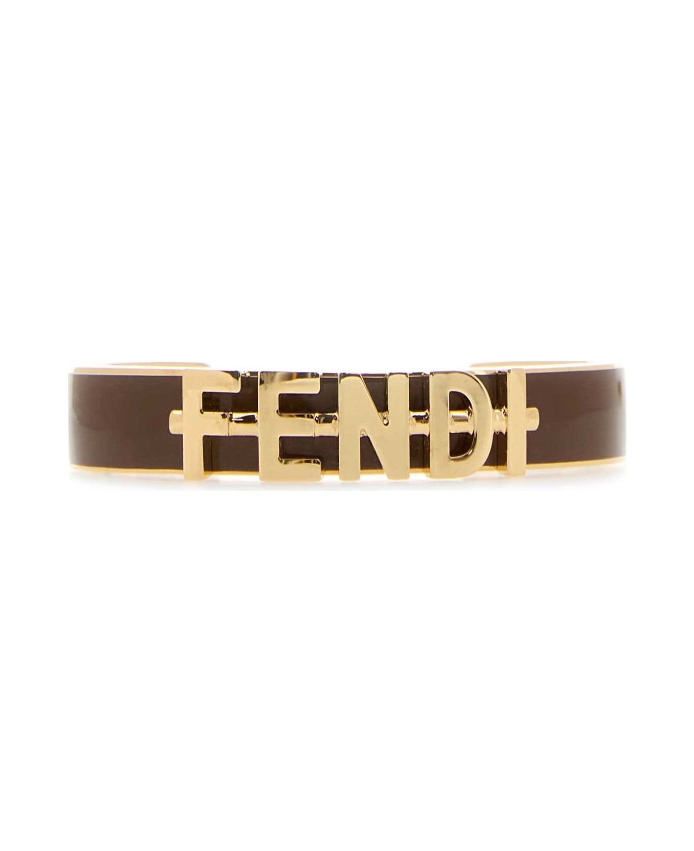 Fendi Two-tone Metal Fendigraphy Bracelet - OROSOFTCOCOA