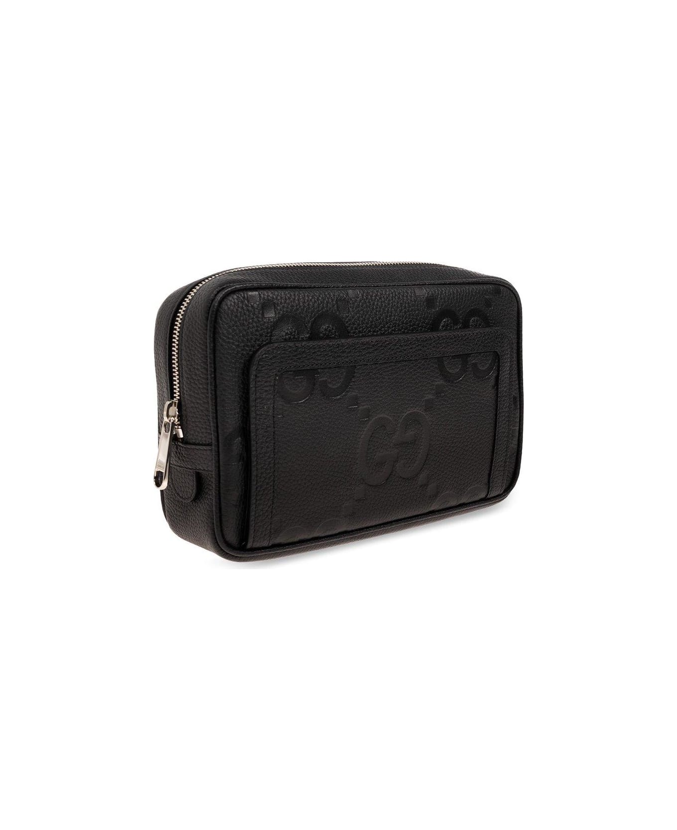 Gucci Jumbo Gg Pouch - Black バッグ