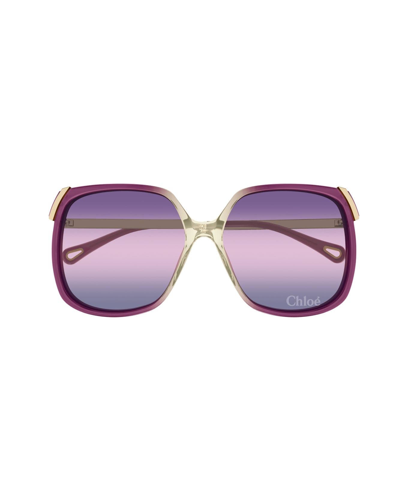 Chloé Ch0286s Aly Linea Chloé 006 Burgundy Gold Violet Sunglasses - Viola