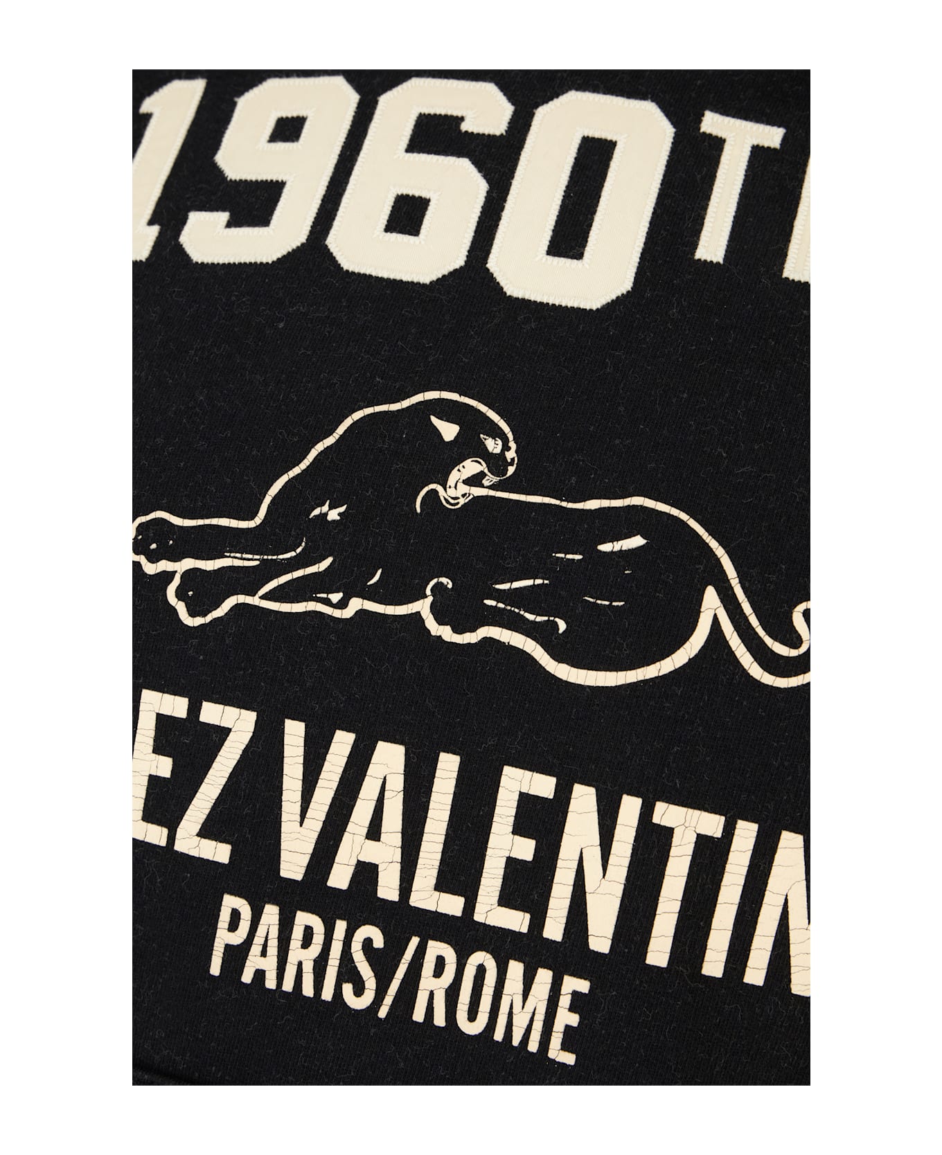 Valentino Garavani Black Cotton Sweatshirt - BLUE