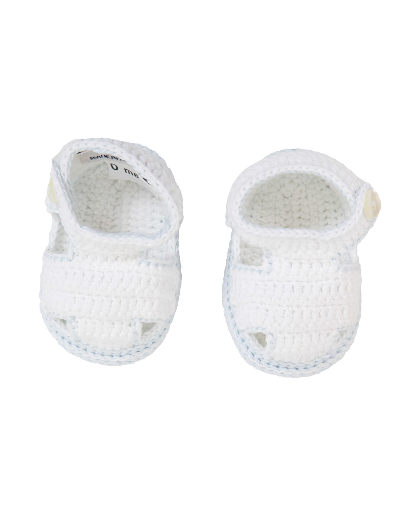 Piccola Giuggiola Cotton Knit Shoes - White