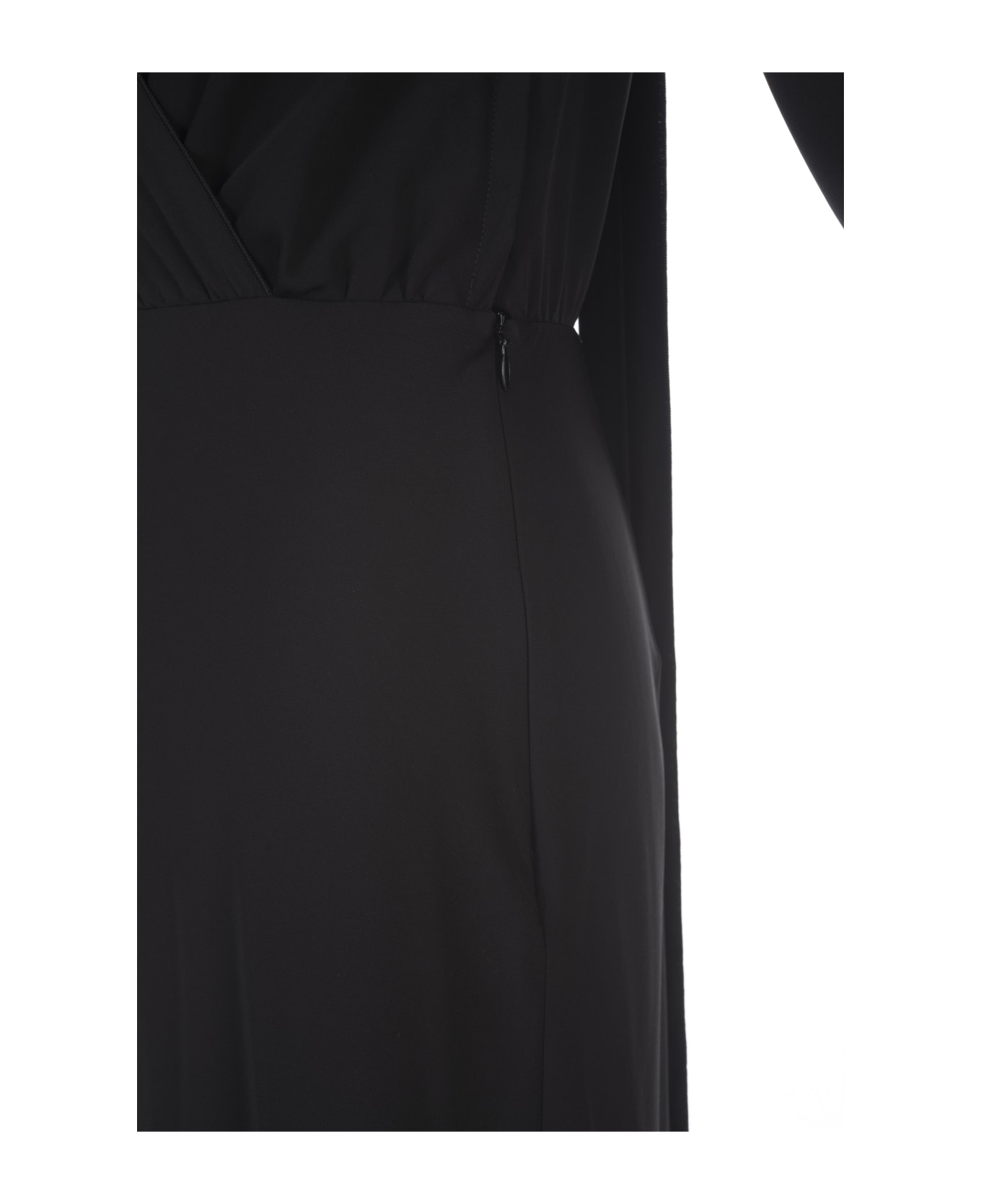 SportMax Black Disegno Midi Dress - Black
