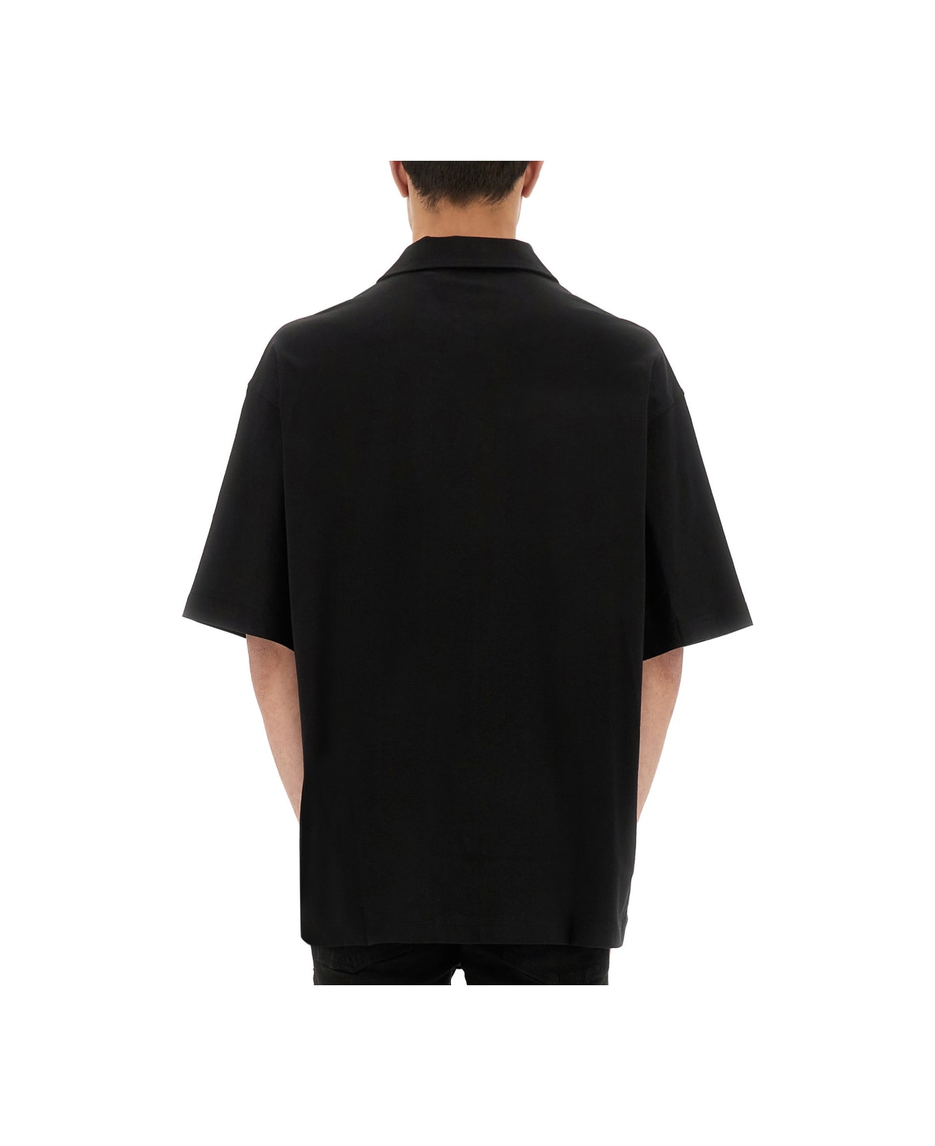 Versace Jeans Couture Polo With Pocket - BLACK