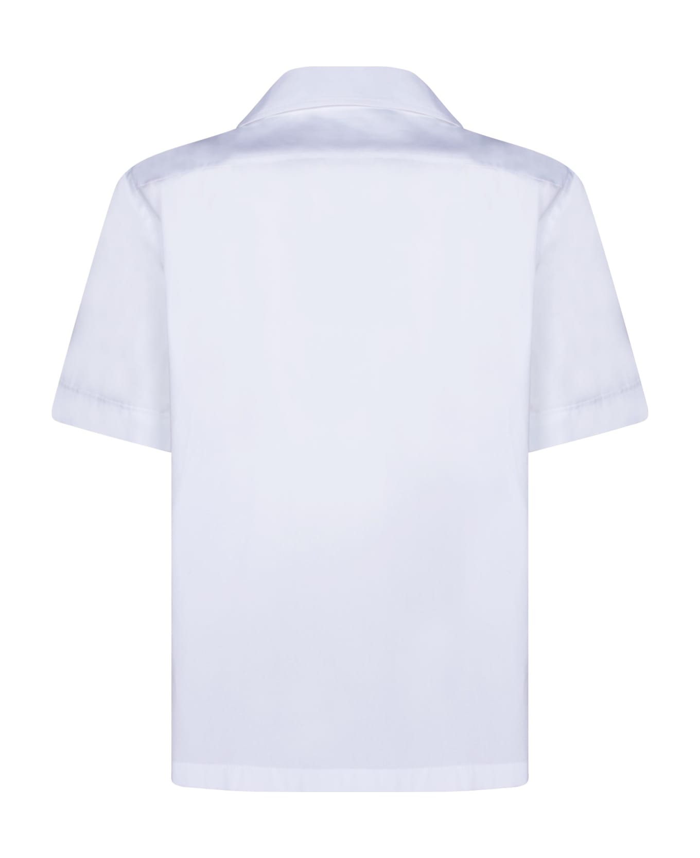 Dolce & Gabbana Logo Plaque Shirt - White