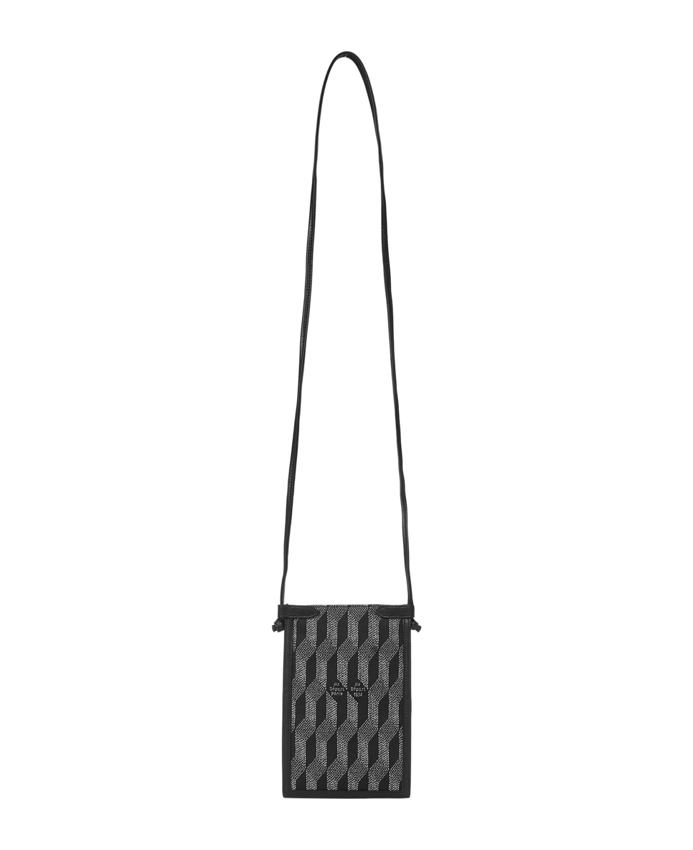 Au Départ Au Depart Paris Mobile Phone Holder - Black