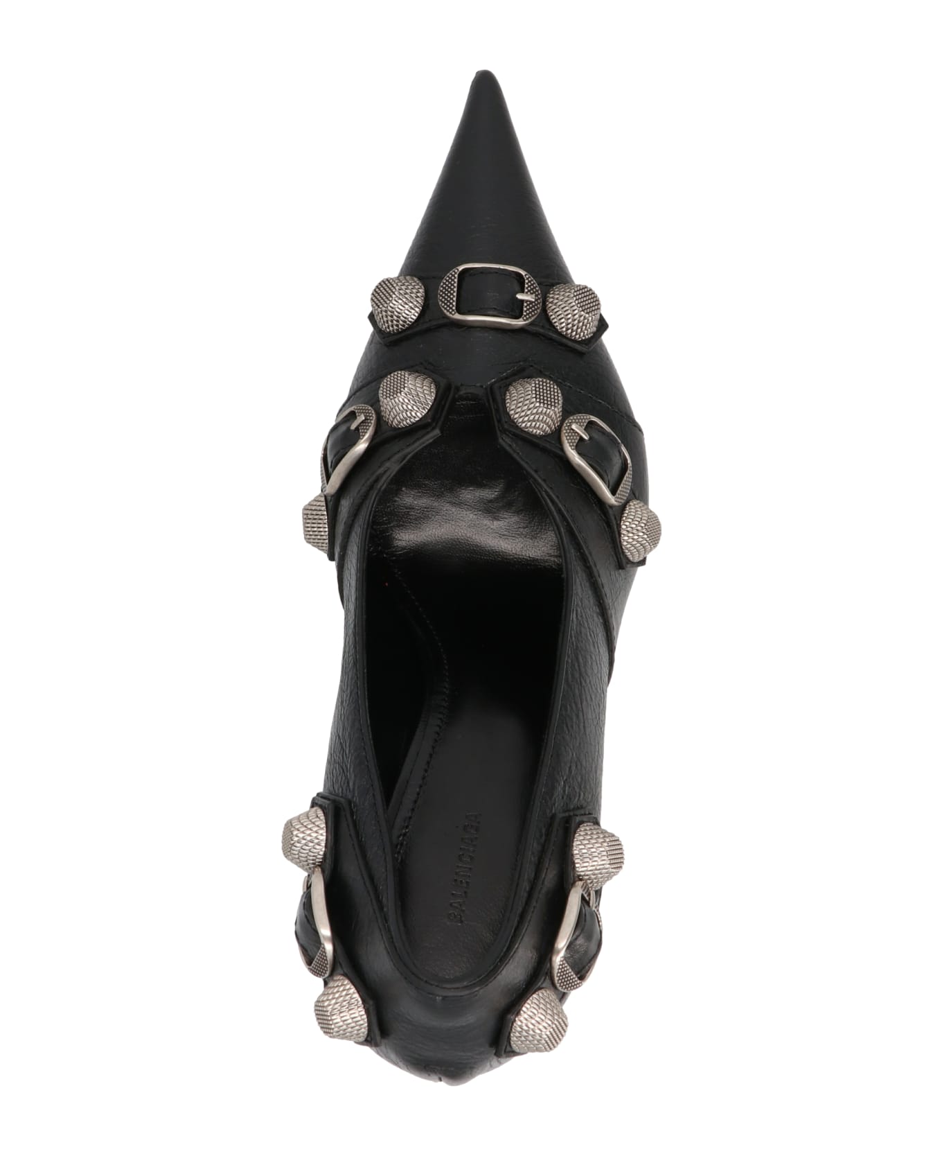 Balenciaga Cagole Leather Pumps - Black Aged Nikel ハイヒール