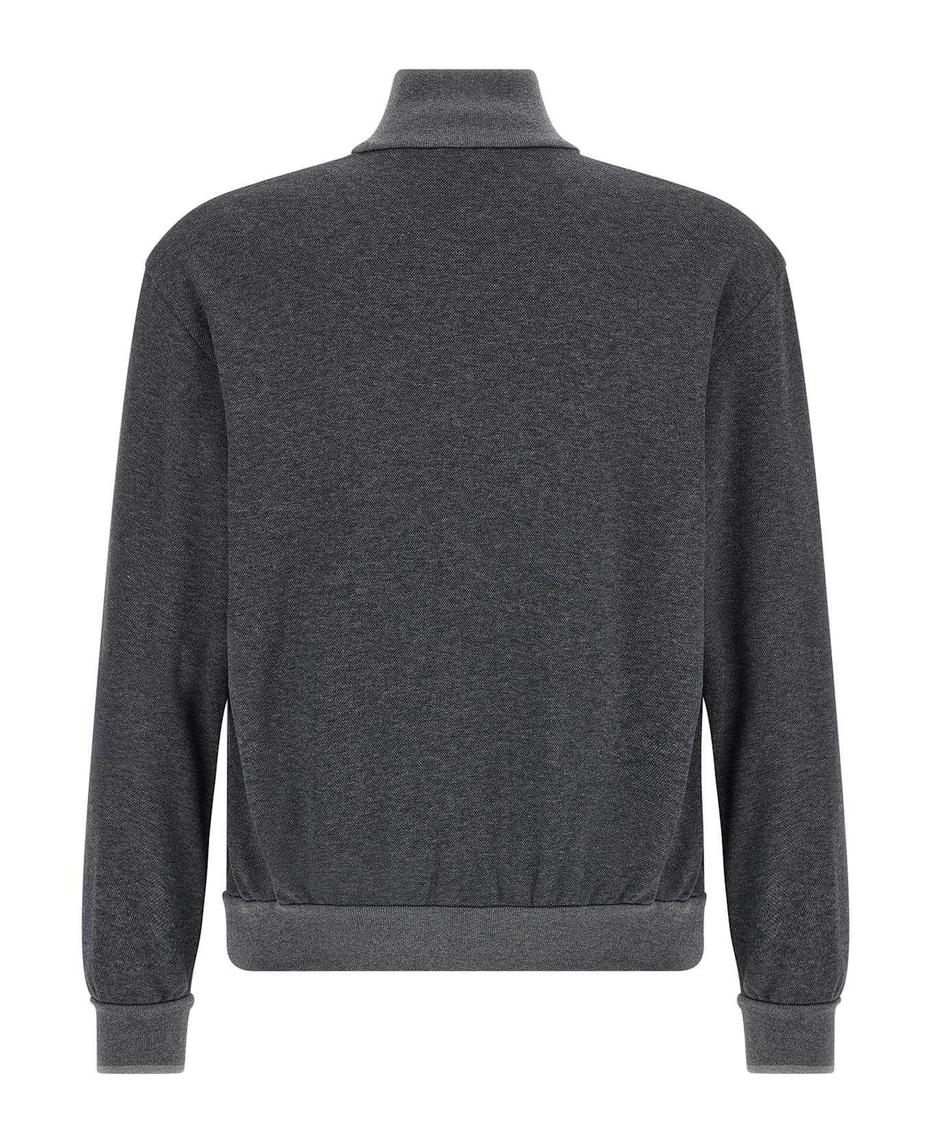 Brioni Piqué Cotton Sweatshirt - Gray