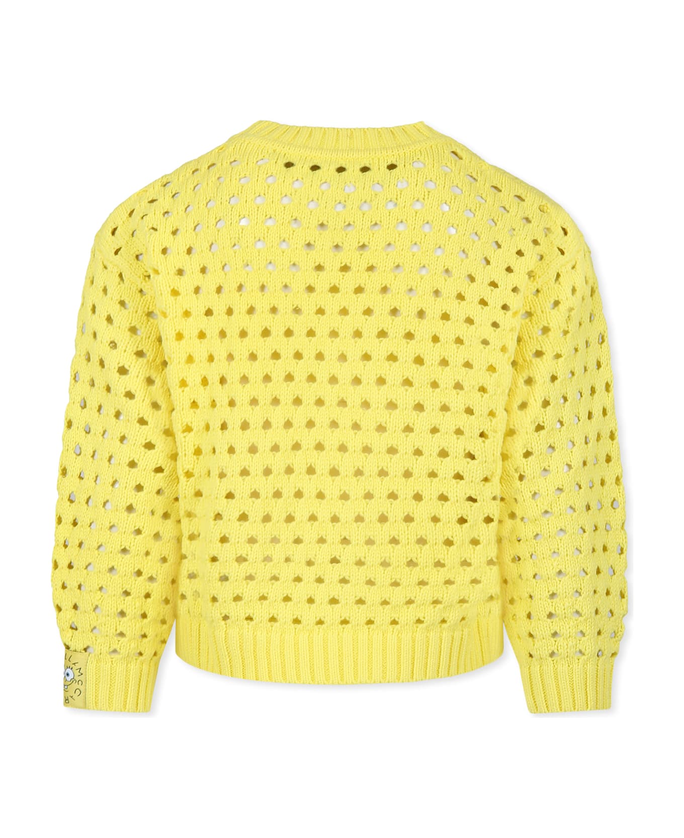 Stella McCartney Kids Yellow Sweater For Girl With Spongebob - Yellow