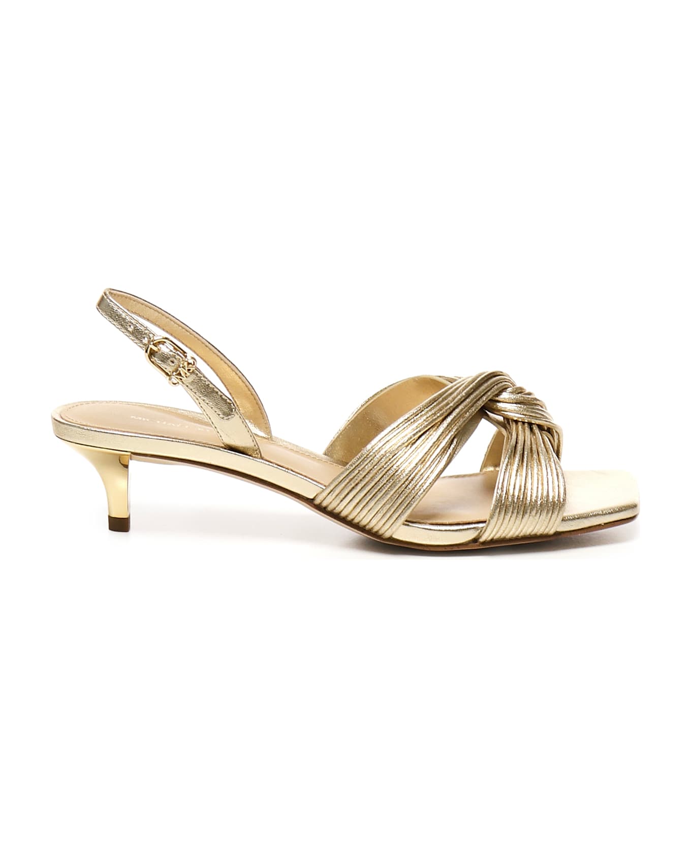 MICHAEL Michael Kors Alessia Sabot Sandals - Golden