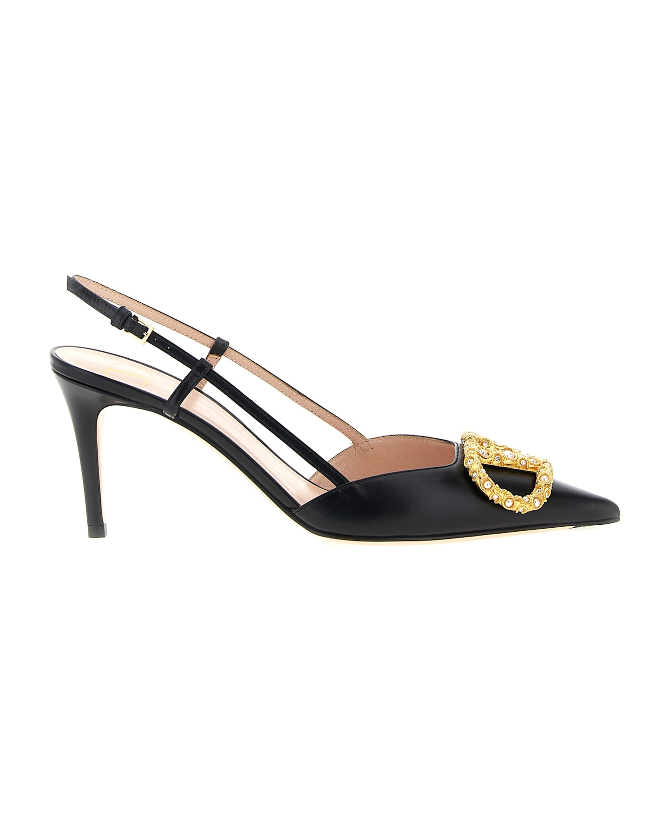 Valentino Garavani Slingback Valentino Garavani Vlogo Signature - Black  