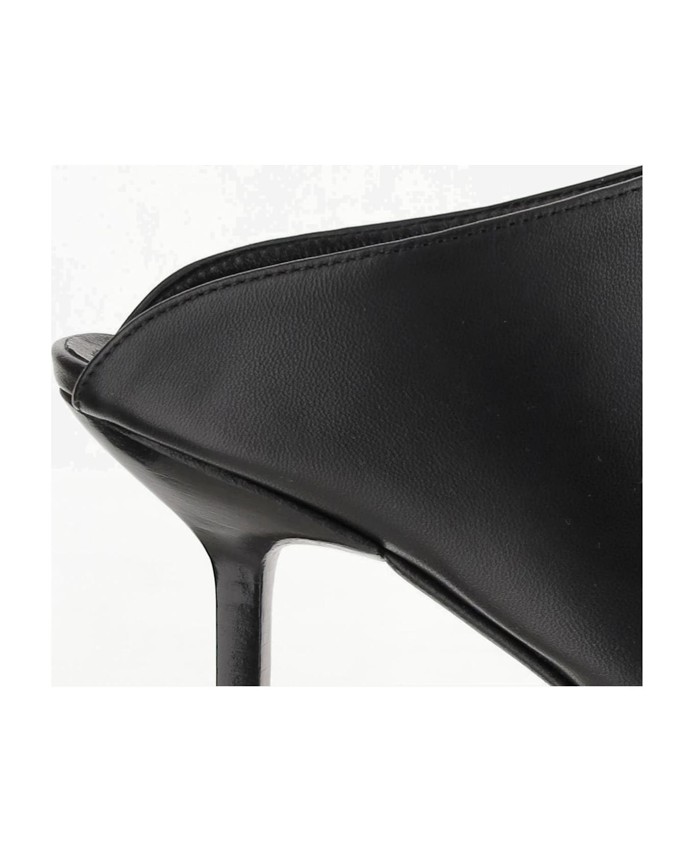 Armarium Leather Mules - Black