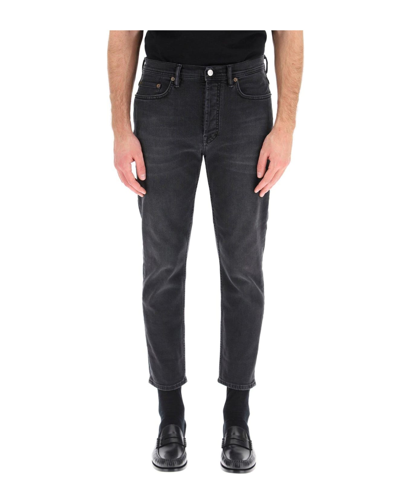 Acne Studios Slim Fit Jeans - AJC USED BLACK