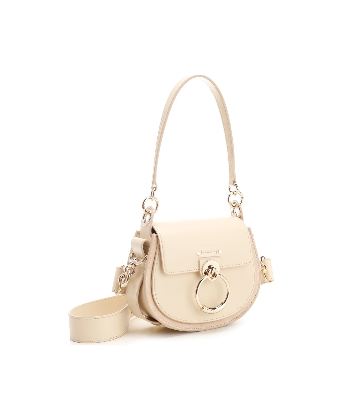 Chloé Small "tess" Handbag - Beige