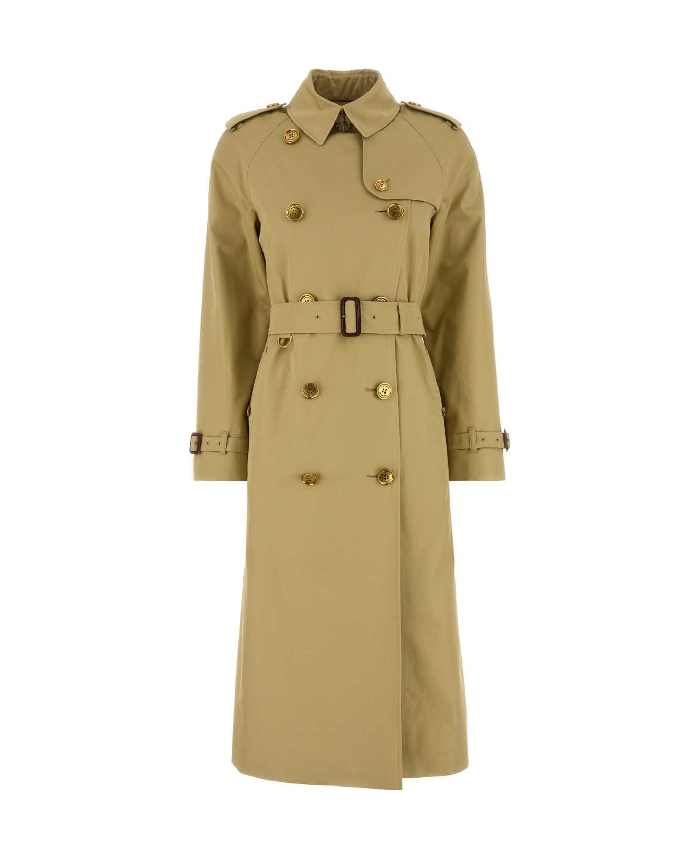 トレンチコート Burberry Sage green gabardine Waterloo trench coat Burberry Sage Green Gabardine Waterloo Trench Coat | italist