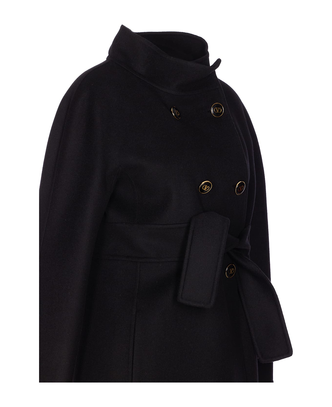 Valentino Garavani Solid Coat - Black