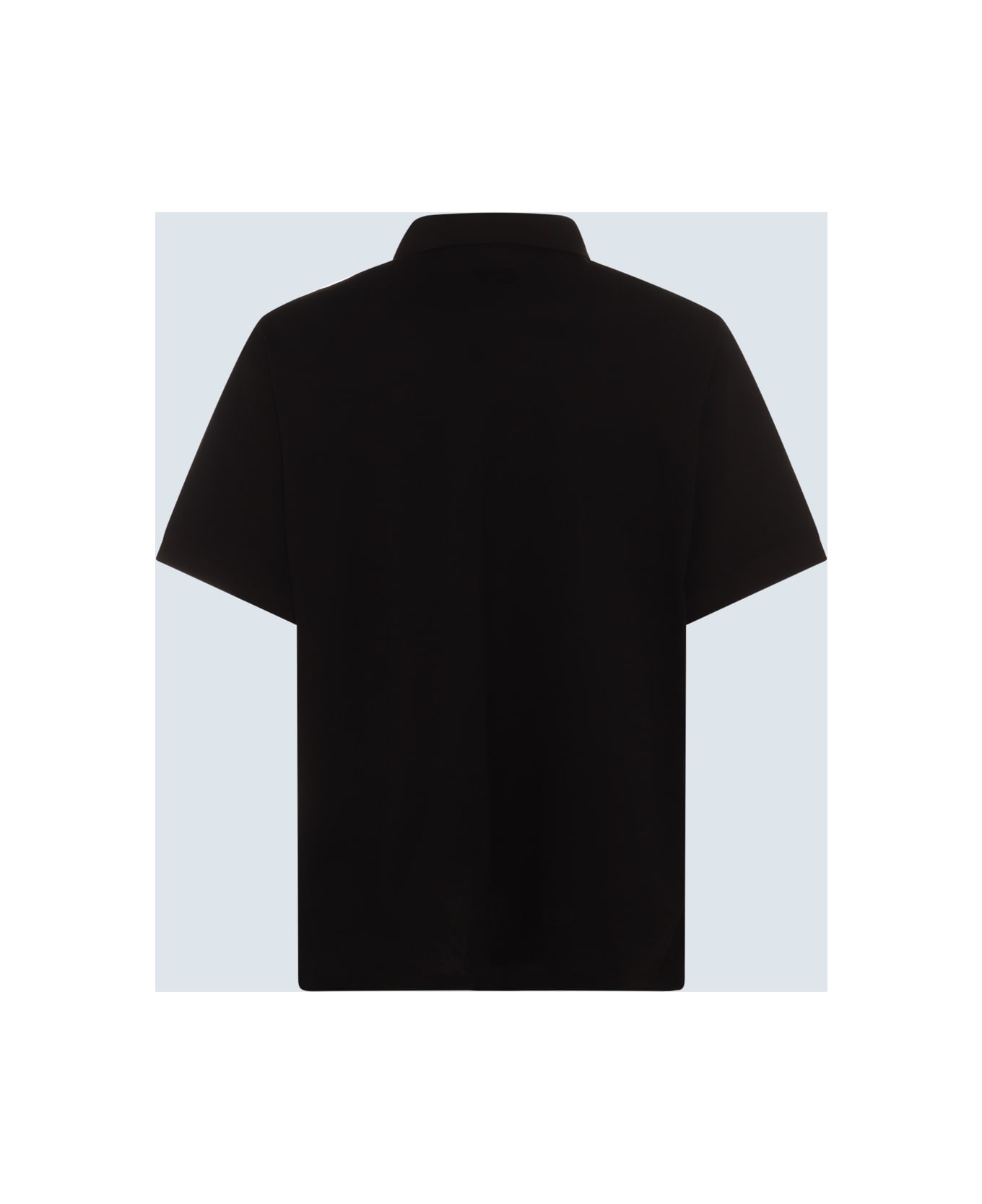 Y-3 Black Cotton Polo Shirt - Black ポロシャツ
