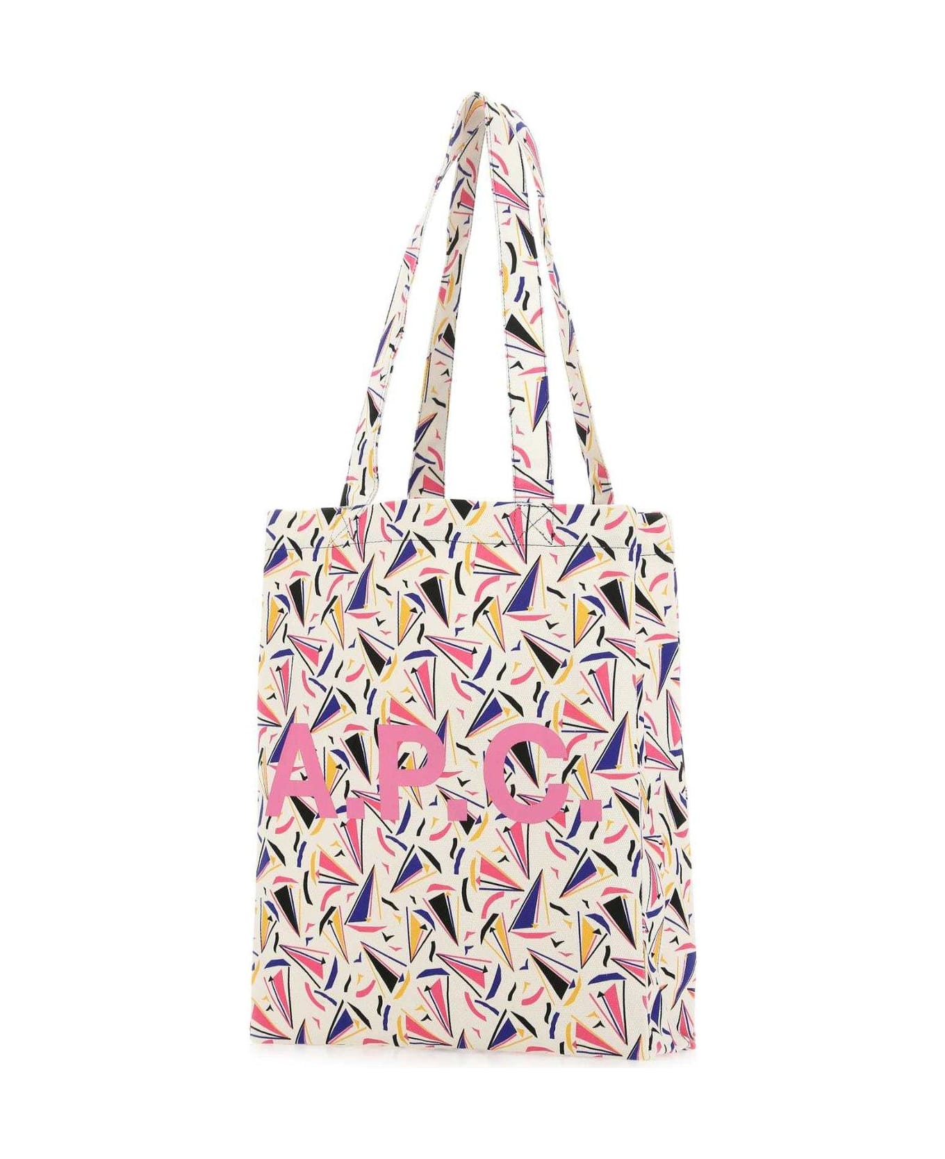 A.P.C. Printed Shopping Bag - Aac Off White トートバッグ