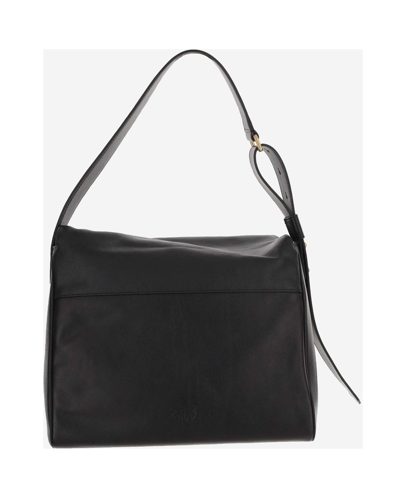 Pinko Leather Hobo Bag - Black トートバッグ