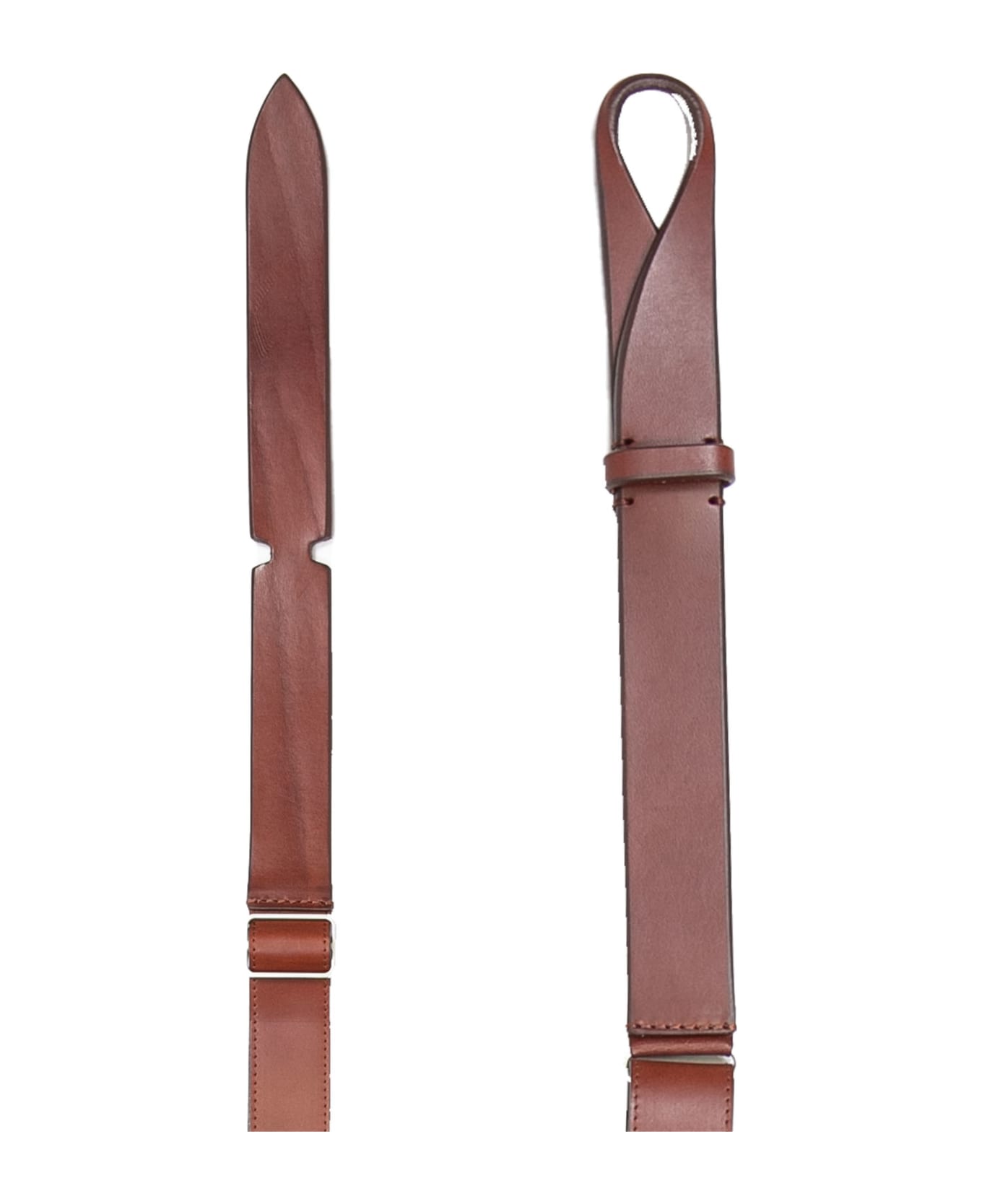 Orciani Leather Belt - Brown