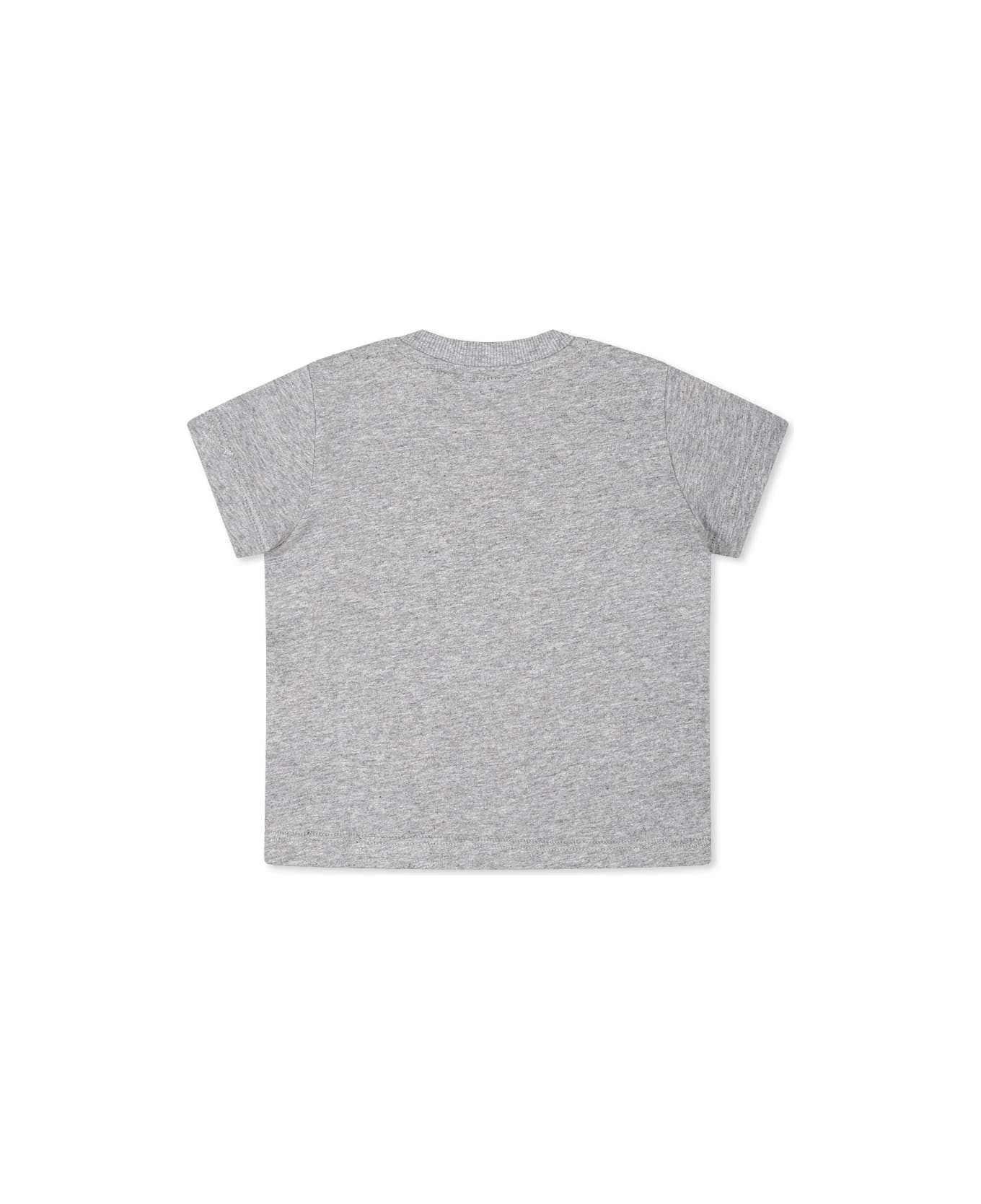 Moschino Grey T-shirt For Babykids With Three Teddy Bears - Grey