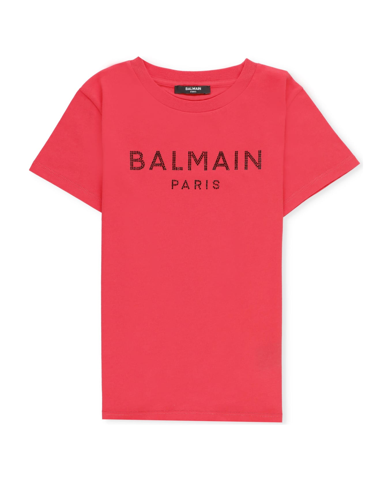 Balmain T-shirt With Logo - Fuchsia Tシャツ＆ポロシャツ