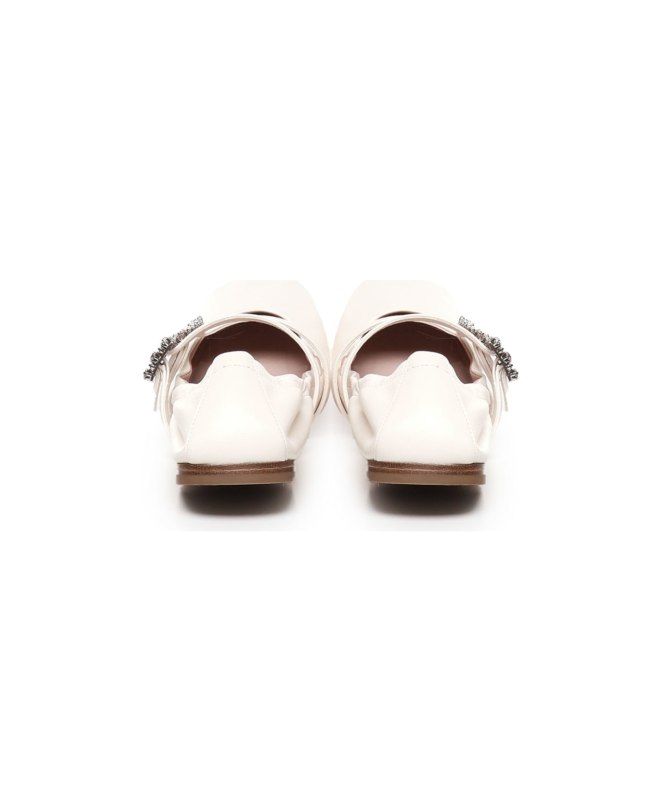 Roger Vivier Strap Buckle Embellished Ballet Flats - CIRE'' フラットシューズ