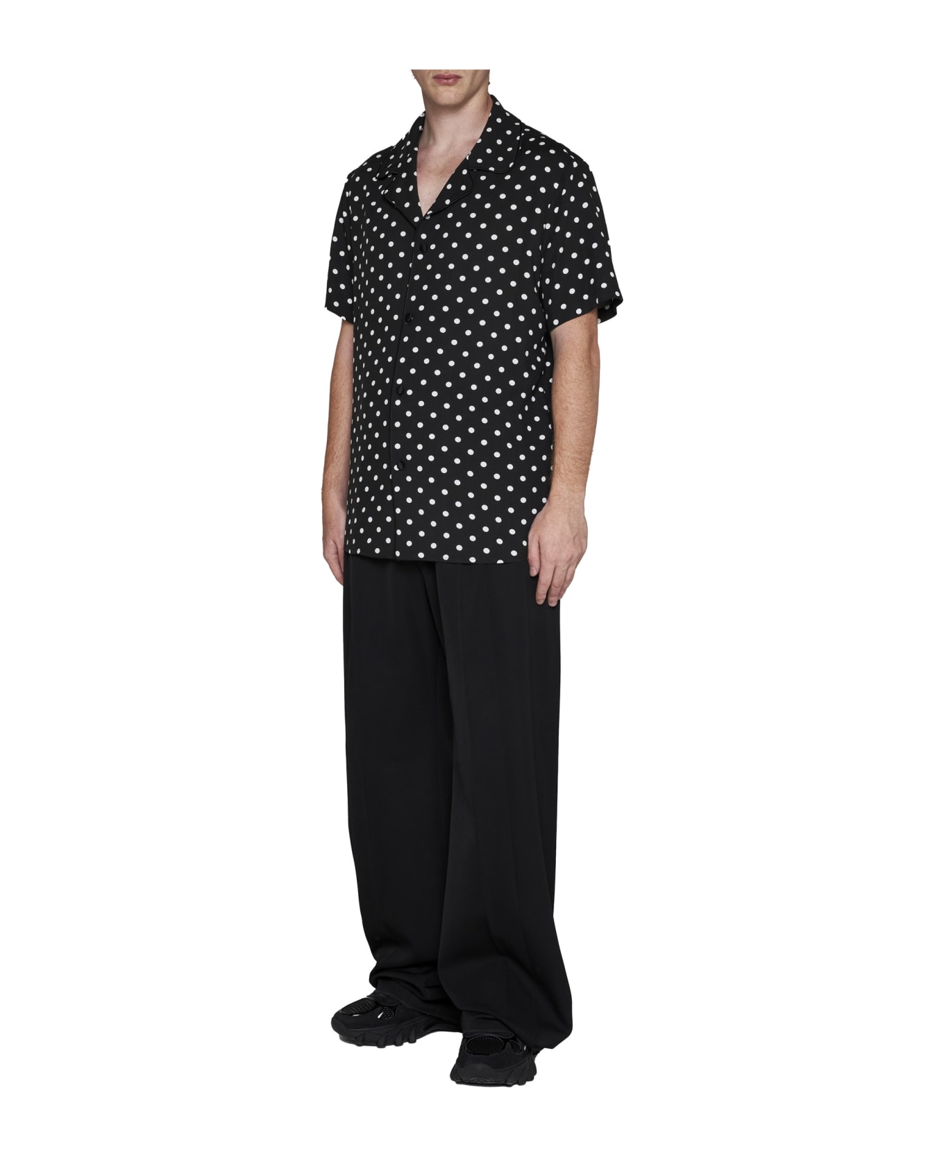 Balmain Polka Dot Shirt - Black シャツ