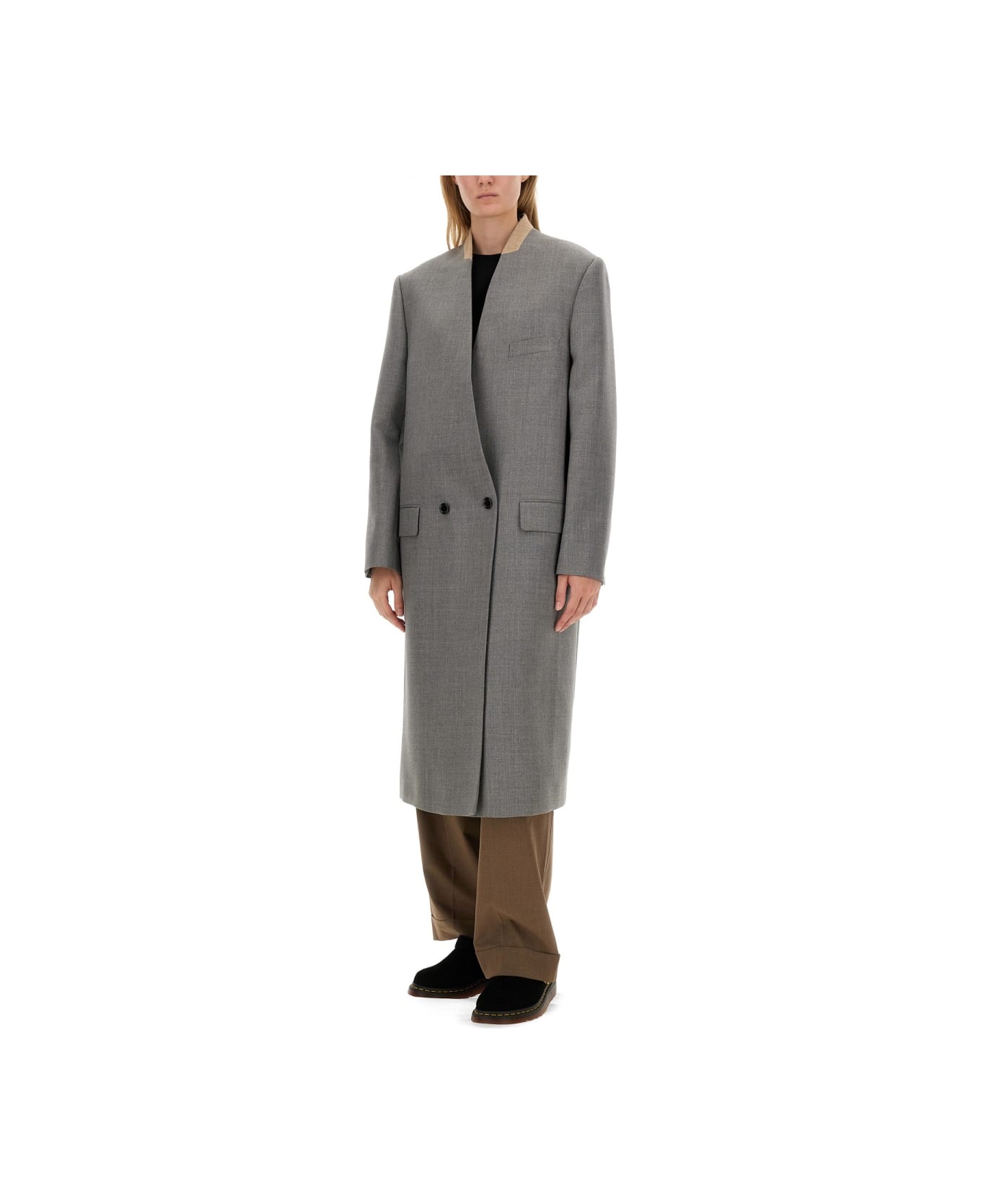 Moschino Wool Coat - GREY
