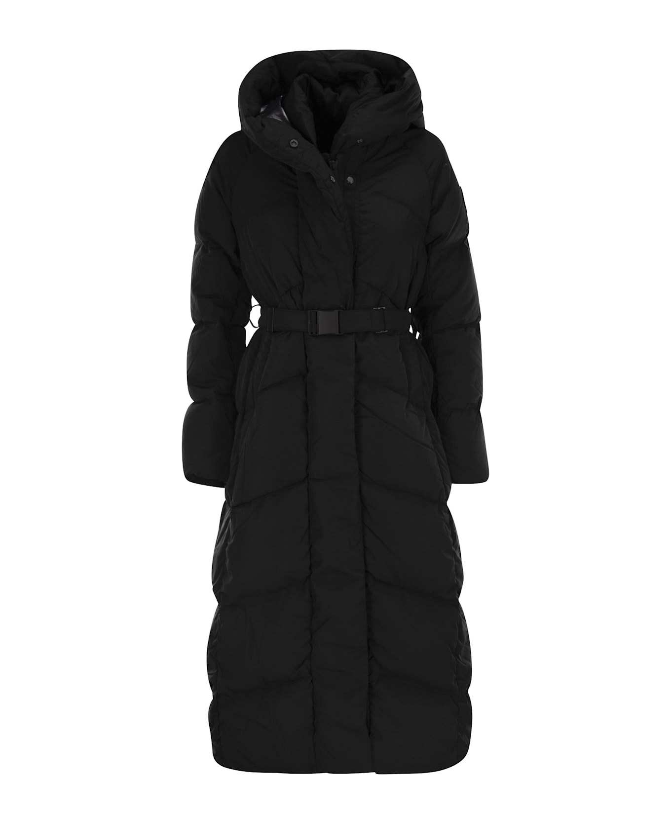 Canada Goose Marlow - Parka Down Jacket With Tone-on-tone Logo - Black