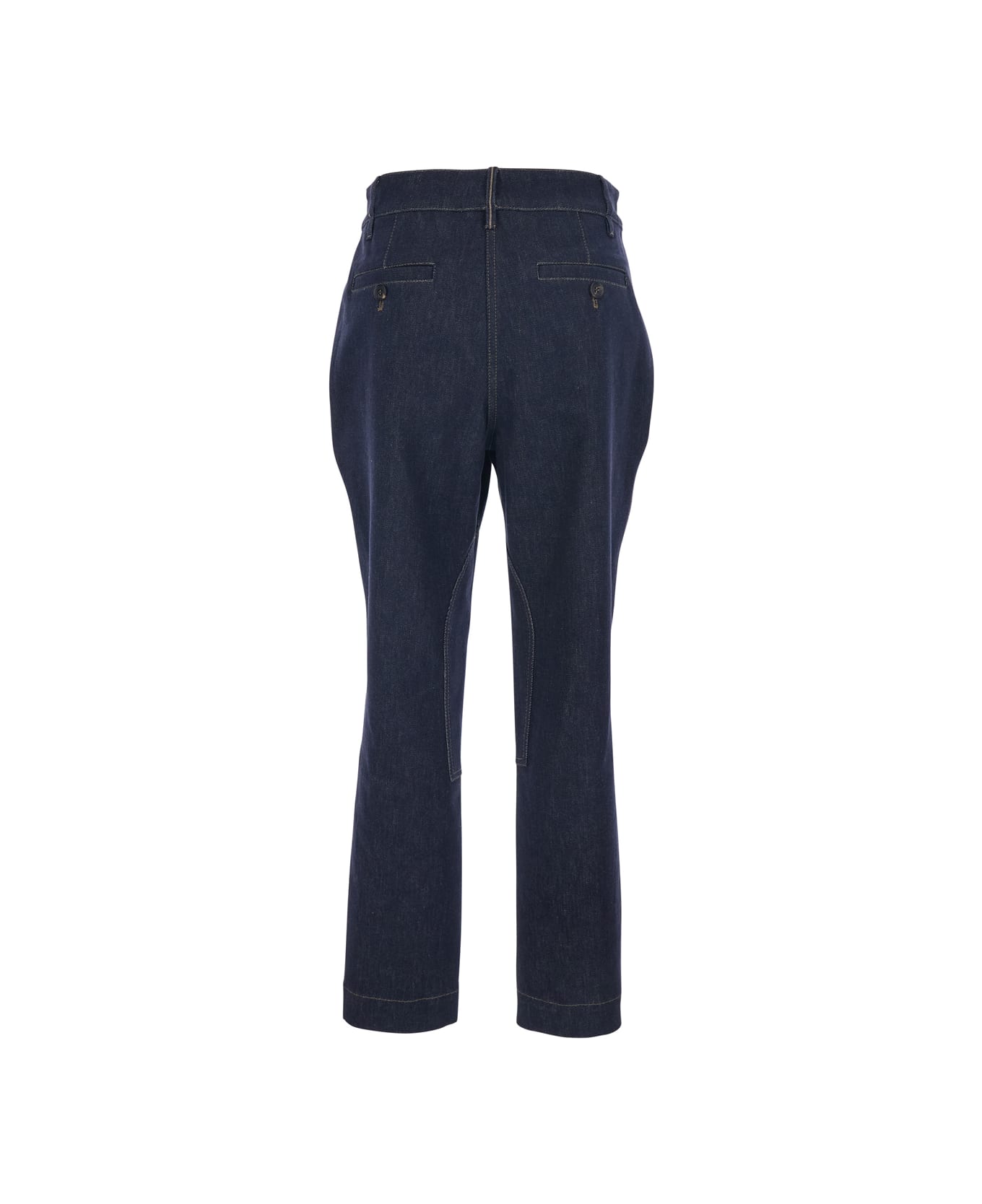 Brunello Cucinelli Pantalone Donna In Denim - Blu