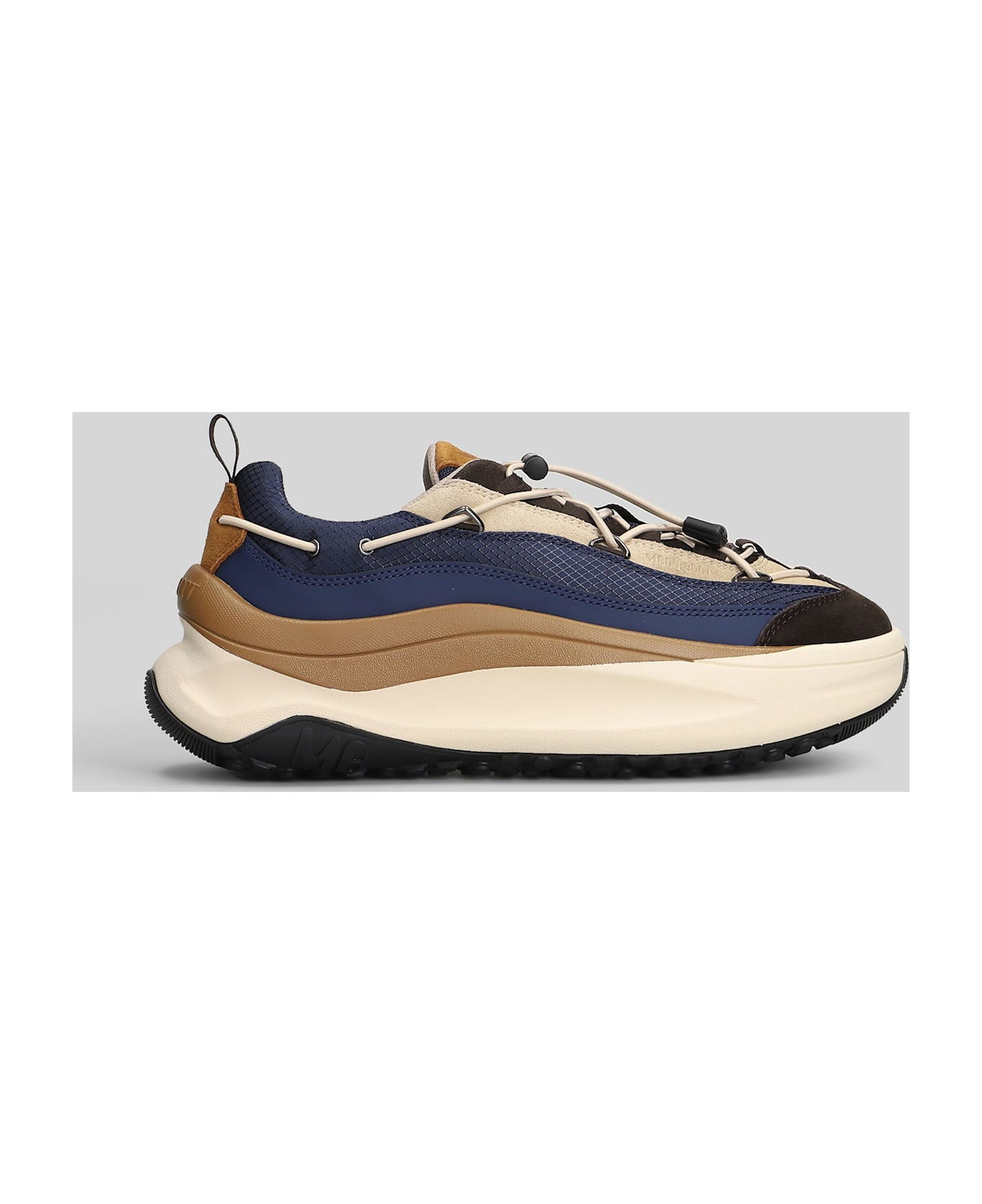 Moon Boot Mb Moon247 Xlace Sneakers In Blue Polyamide - blue