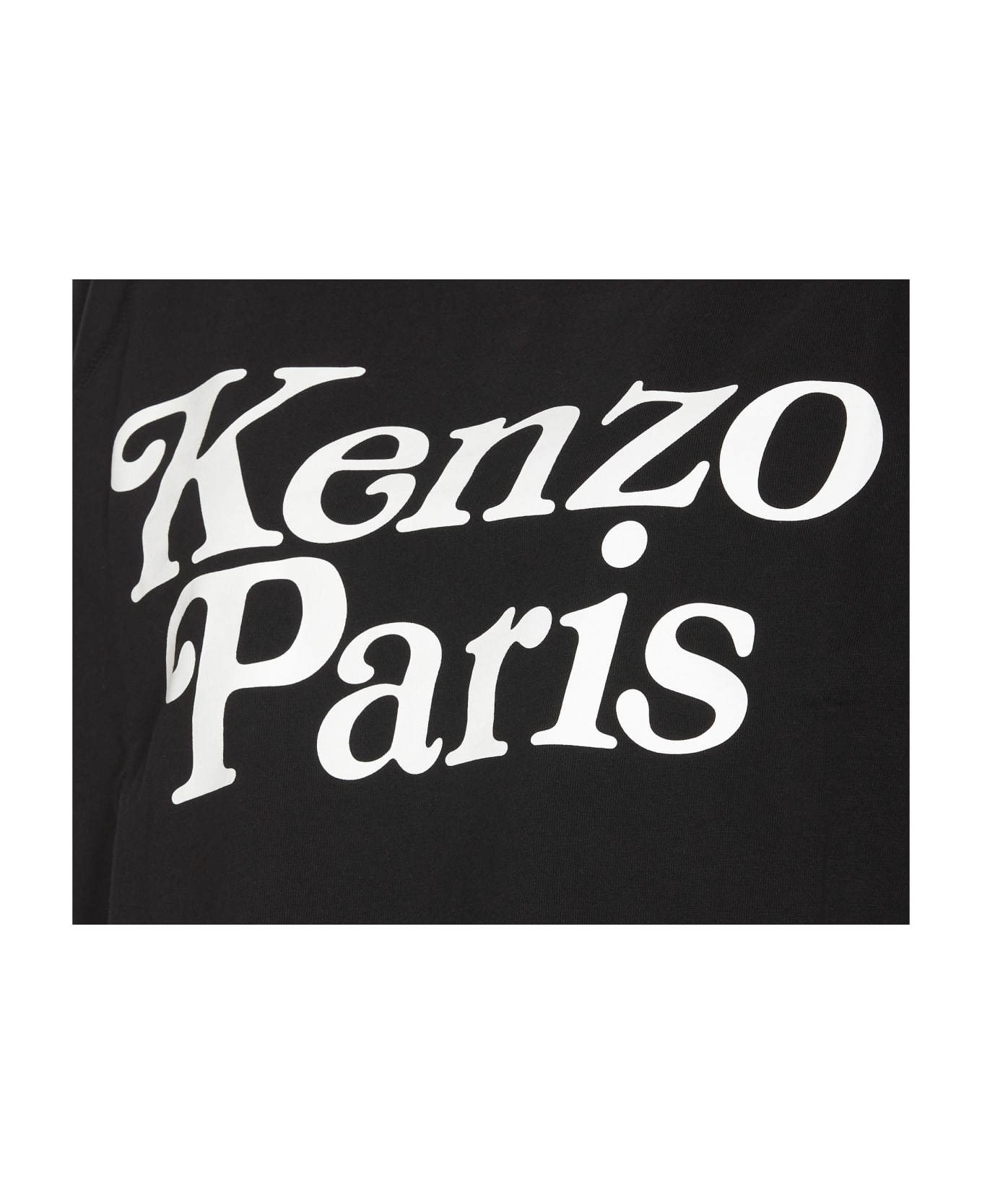 Kenzo By Verdy Boxy Cropped T-shirt Kenzo - BLACK