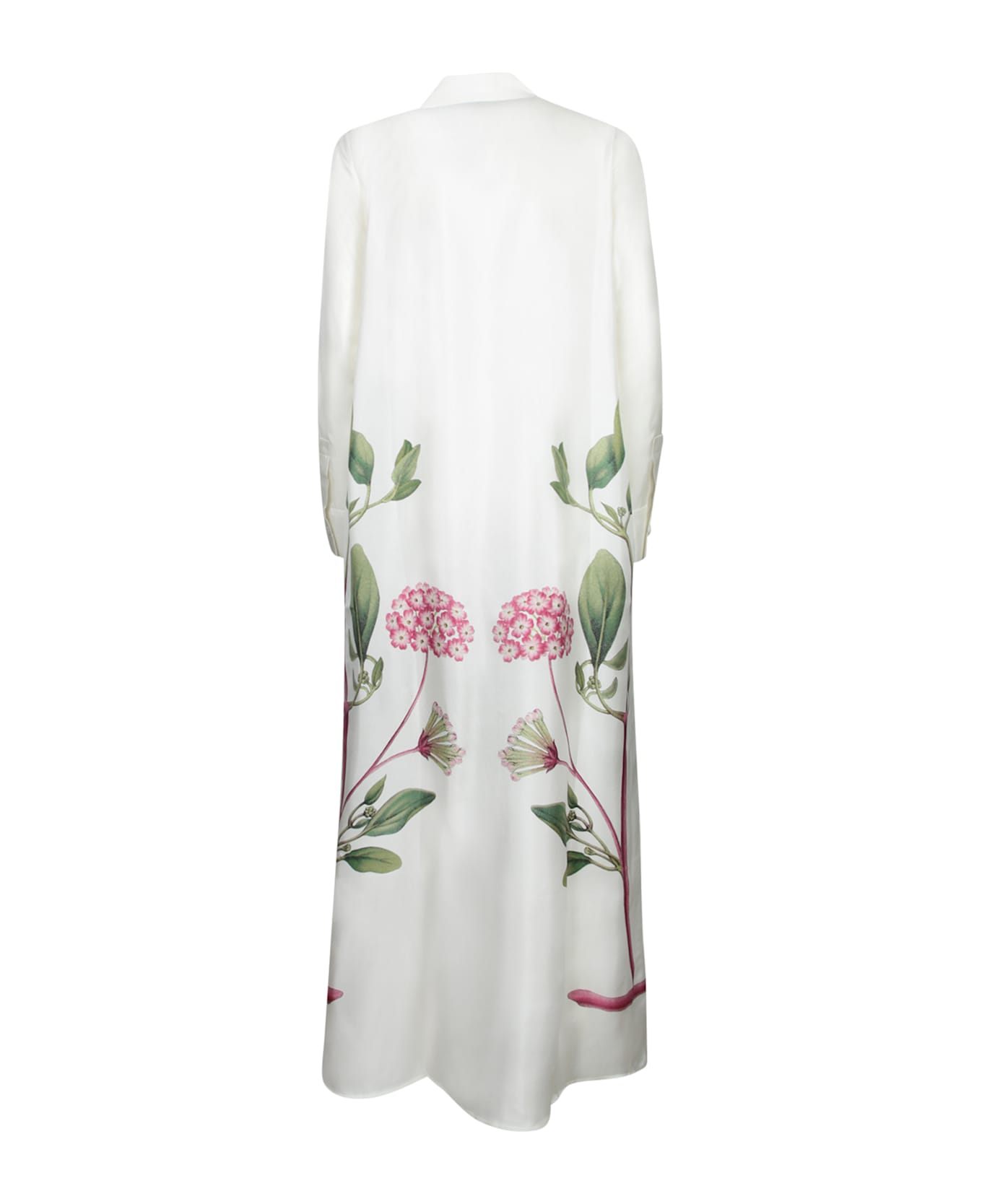Pierre-Louis Mascia Floral Chemisier White-pink Dress - White