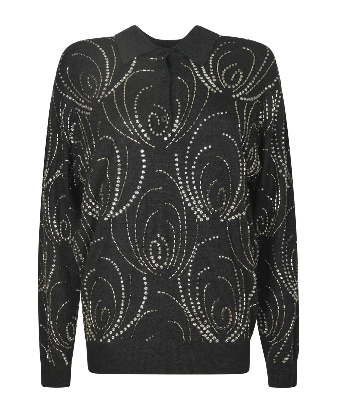 Prada Embellished Sweater - Anthracite ニットウェア