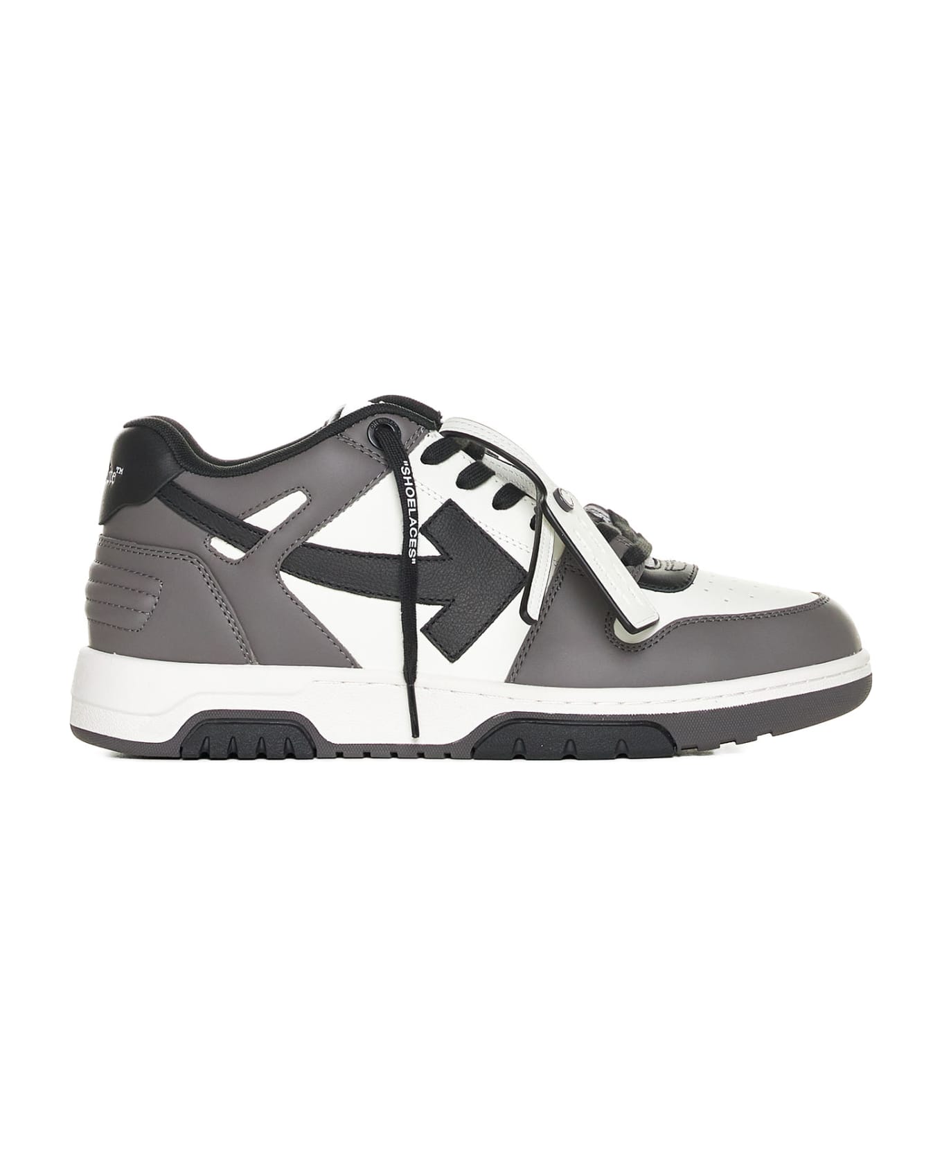 Off-White Out Of Office Low Top Sneakers - Dark grey black