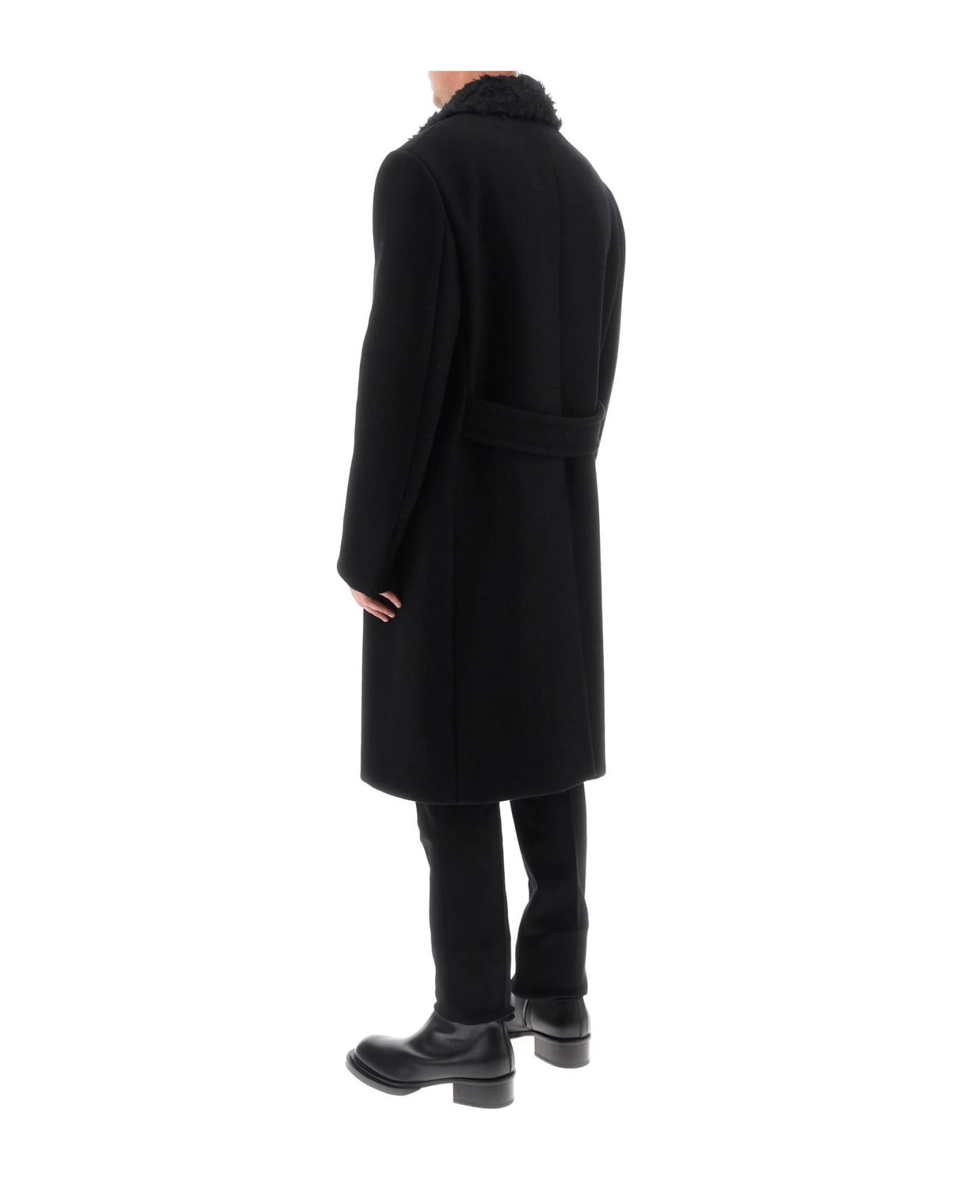 Lanvin Wool Oversize Coat - BLACK (Black) コート