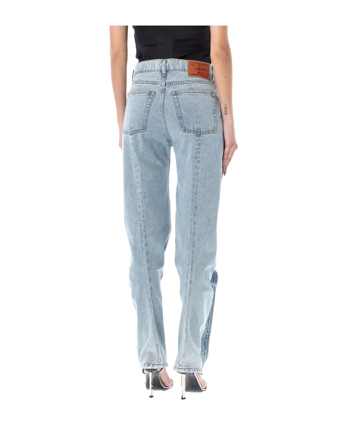 Y/Project Banana Slim Jeans - EVERGREEN ICE BLUE