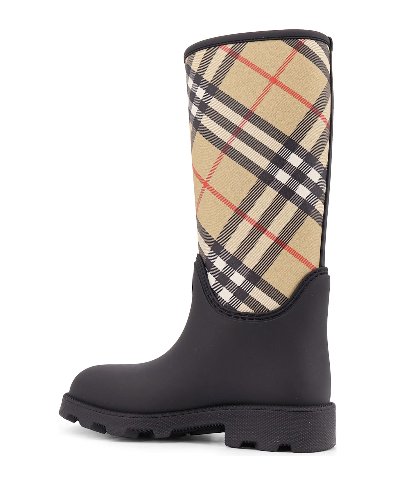 Burberry Marsh Stamp Rubber High Boots - Black