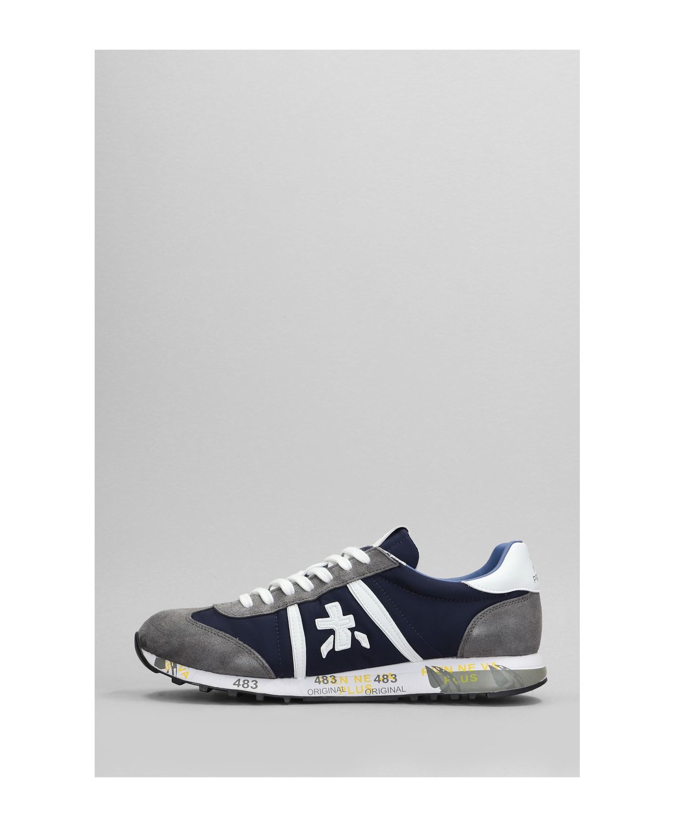Premiata Lucy Sneakers In Grey Suede And Fabric - grey