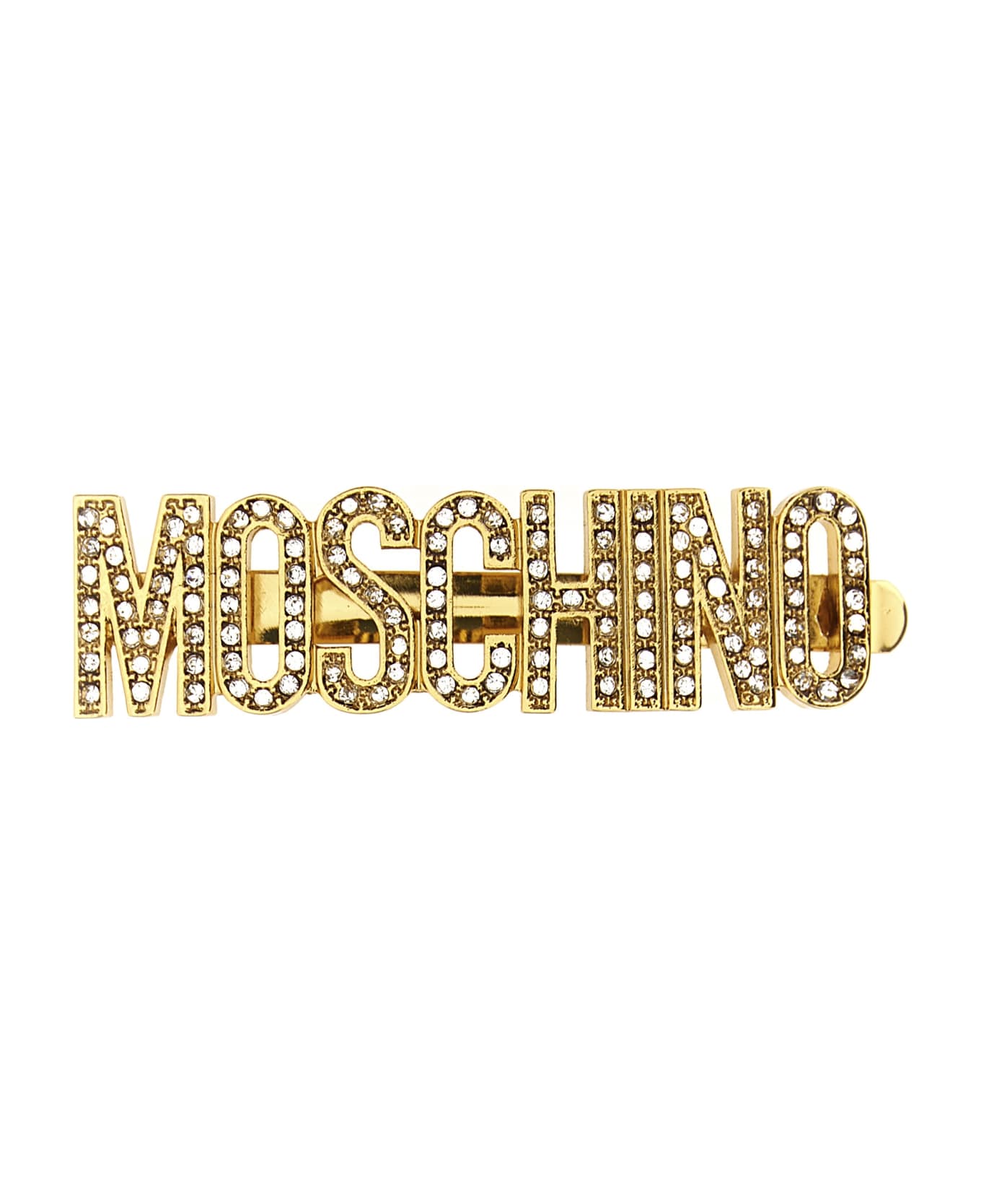 Moschino Logo Hairpin - Gold ヘアアクセサリー