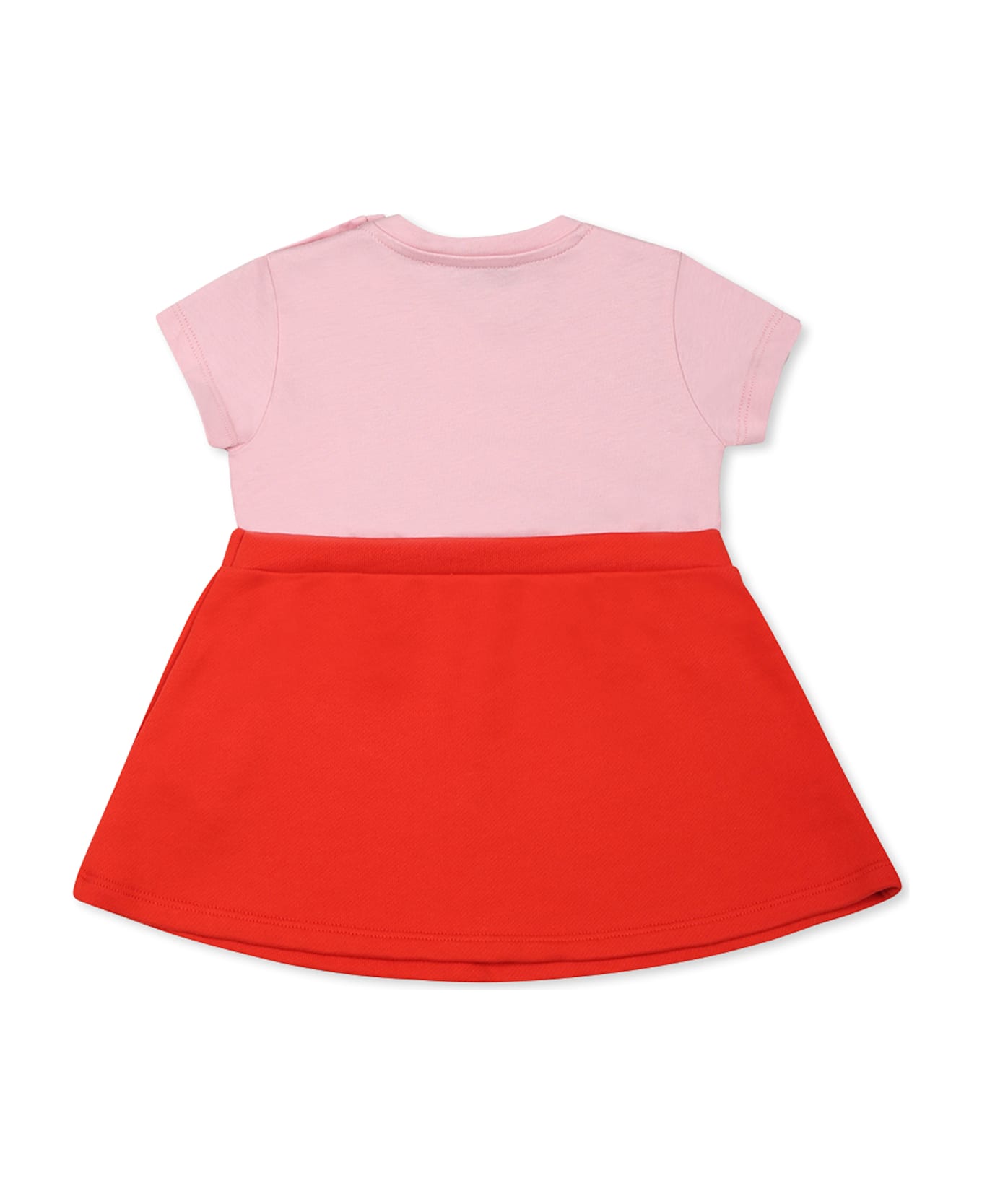 Versace Multicolor Dress For Baby Girl With Logo - Multicolor