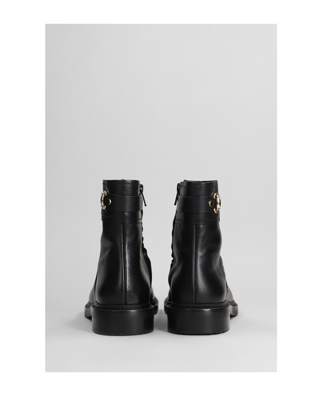 ショートブーツ・ブーティ Chloe Black leather ankle boots Chloé - Black Leather Chunky Heel Ankle Boot, 90mm