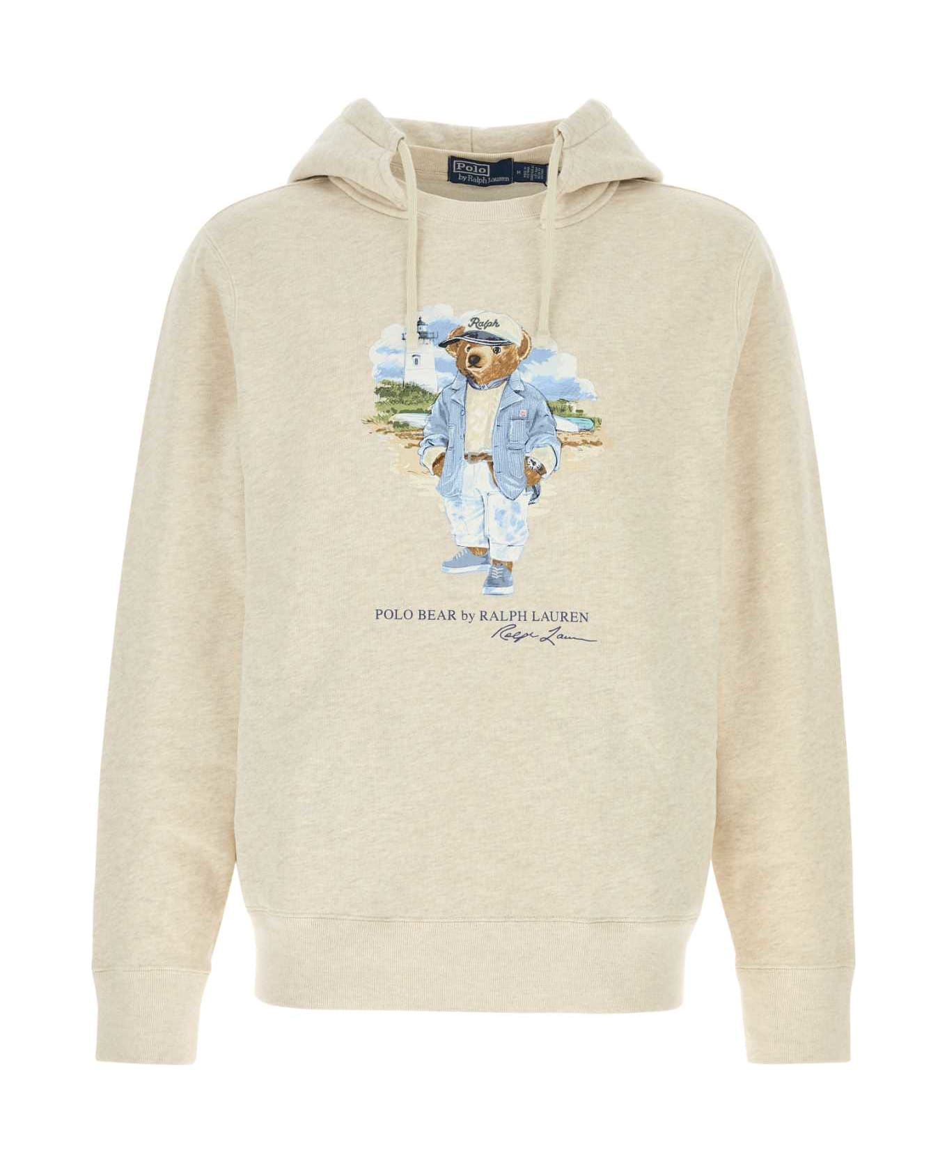 Polo Ralph Lauren Melanesiano Ivory Cotton Blend Sweatshirt - SP25CHLKHSTUDIOBTSEABEAR