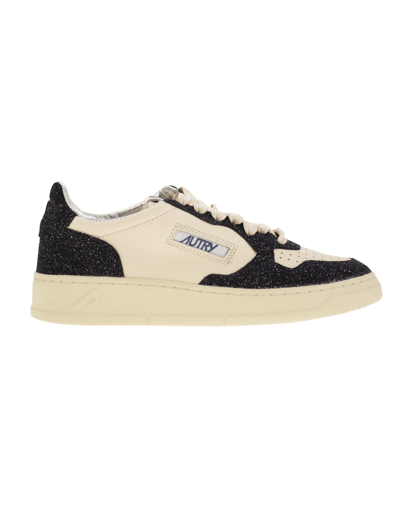 スニーカー AUTRY MEDALIST LOW - Sneakers with two-tone glitter Autry Medalist Low Sneakers With Two Tone Glitter In White