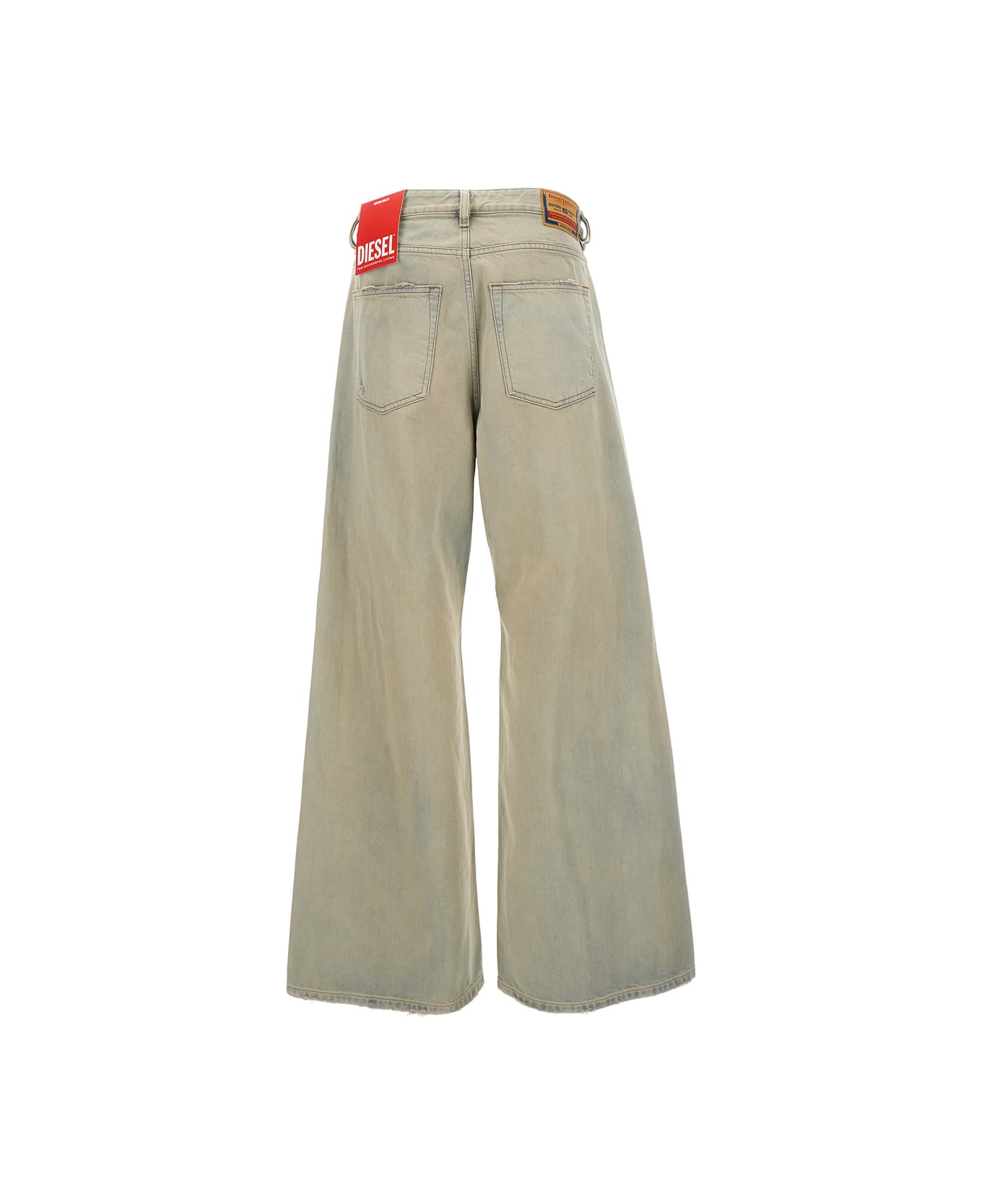 Diesel 1996 D-sire Low-rise Wide-leg Washed Jeans