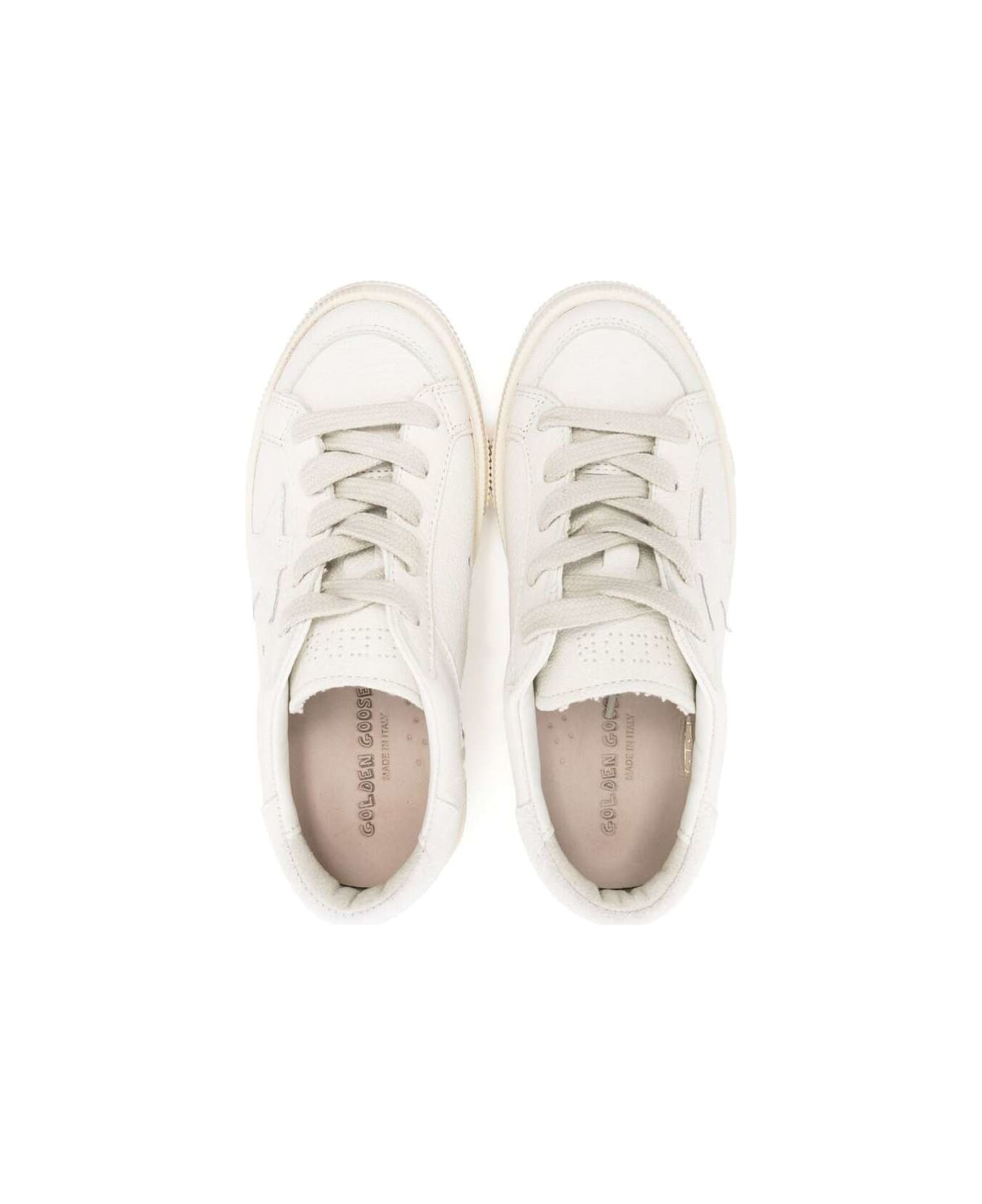 Golden Goose May Nappa Upper Suede Star And Heel Include Stesso Codice Gyf - White