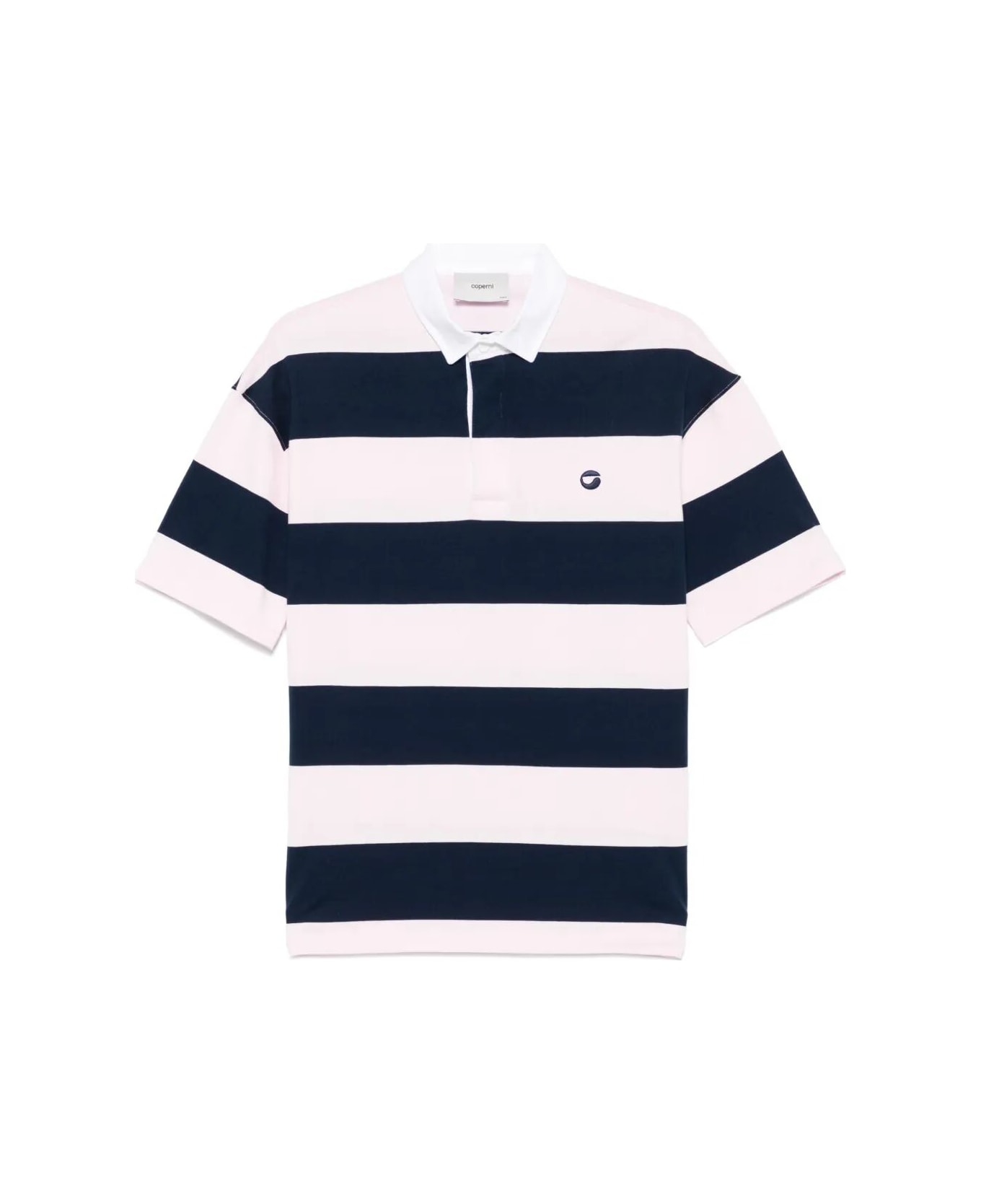 Coperni Striped Polo Top - PINKBLUE